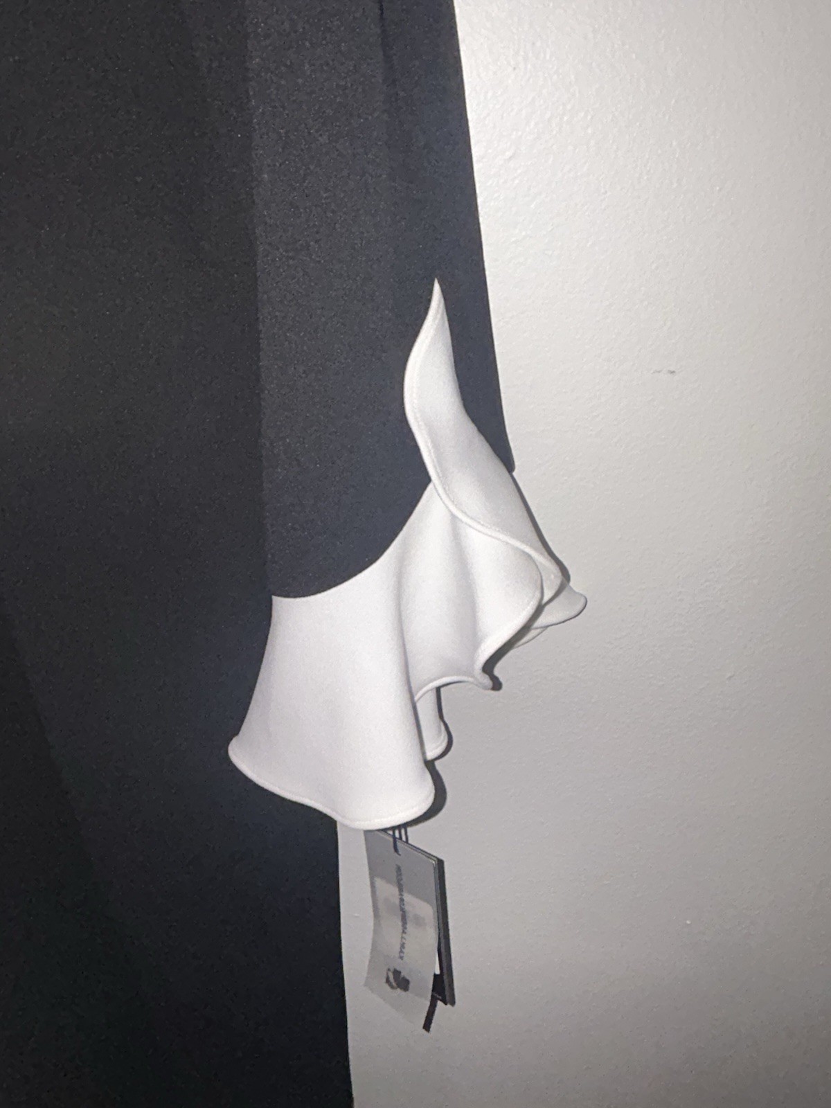 KARL LAGERFELD Collared 3/4 Ruffle Sleeve Peal Button Dress SIZE 4 NWT $128