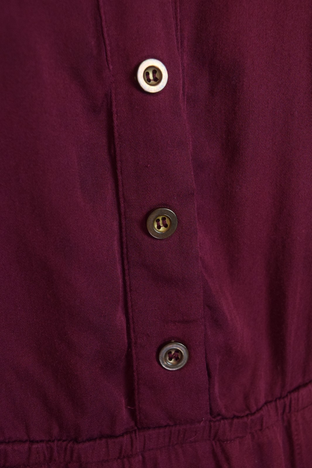 CACHAREL French Maroon Button Front Shirt Dress Size XS US