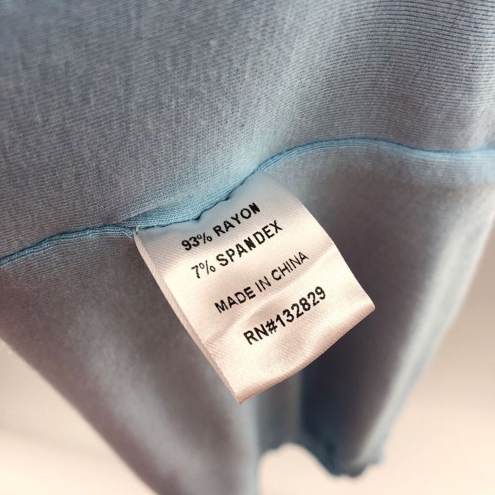 Superdown Erika Deep V Jersey Maxi in Baby Blue M