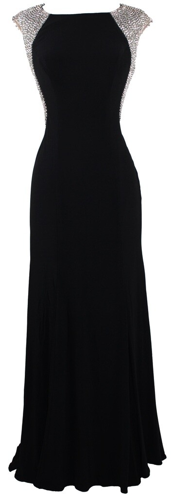 Special Occasion Formal Stretchy beaded Embroidery Long Evening prom dress