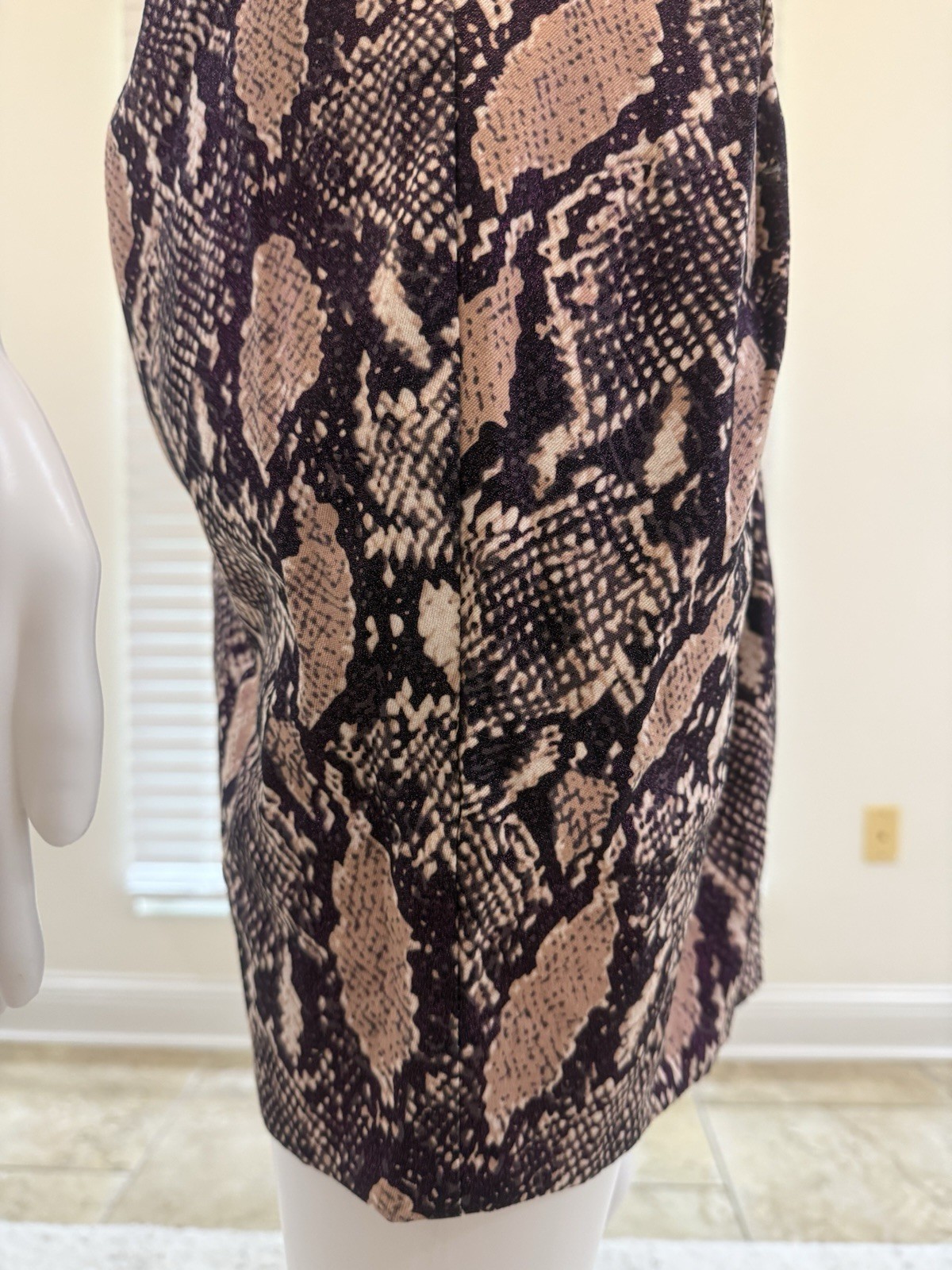 Forever Unique Vintage Bandeau Python Tulip Mini Dress Size12