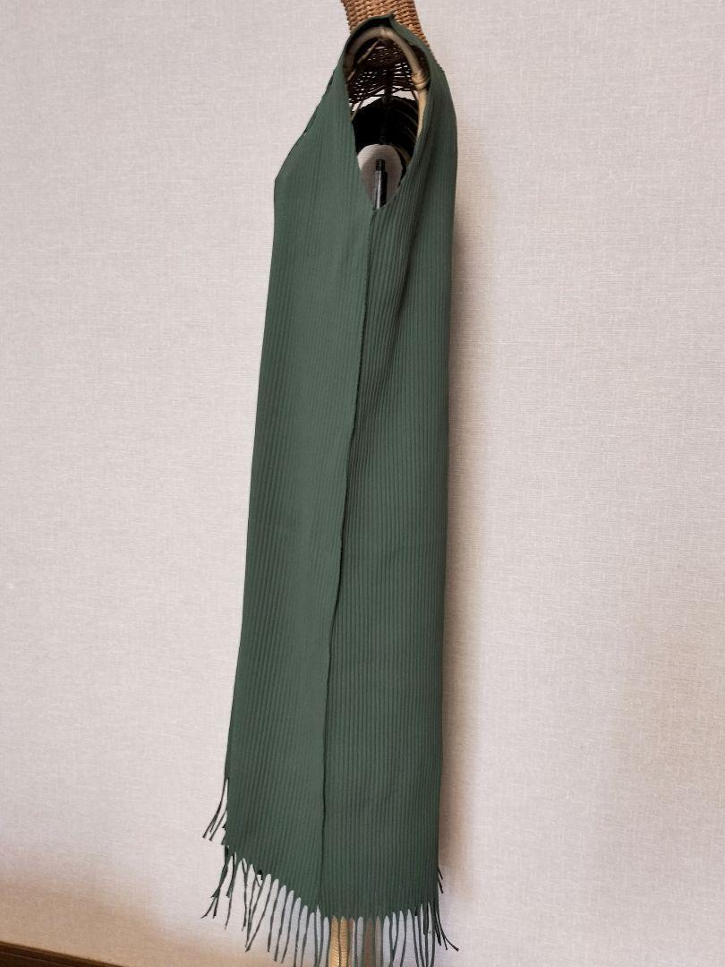 ISSEY MIYAKE Pleated Dress Khaki Length 39 inches