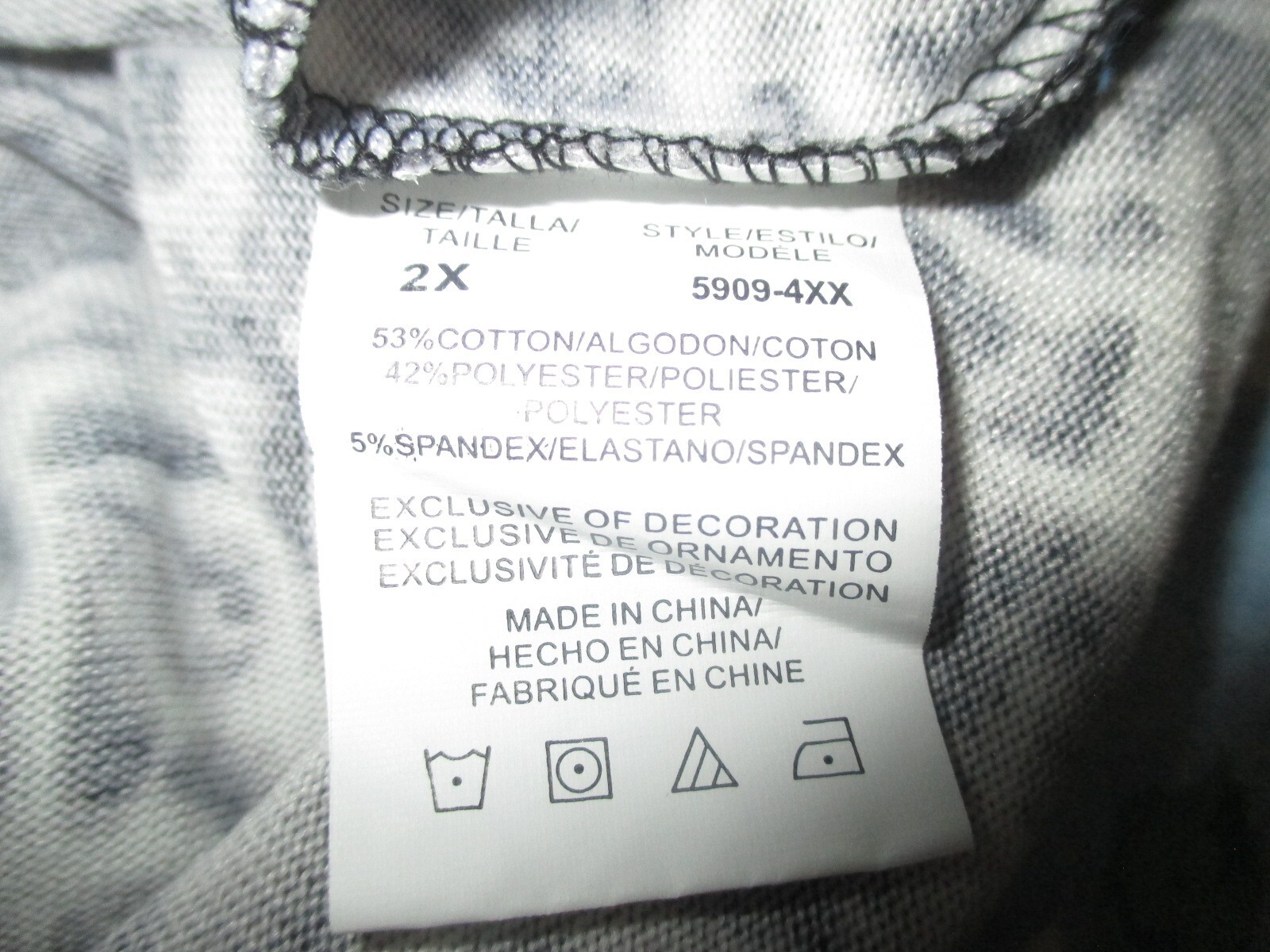 A-LINE Knee Length DRESS 2X BLACK GREY Digital Print JUST LOVE Soft Knit NWOT