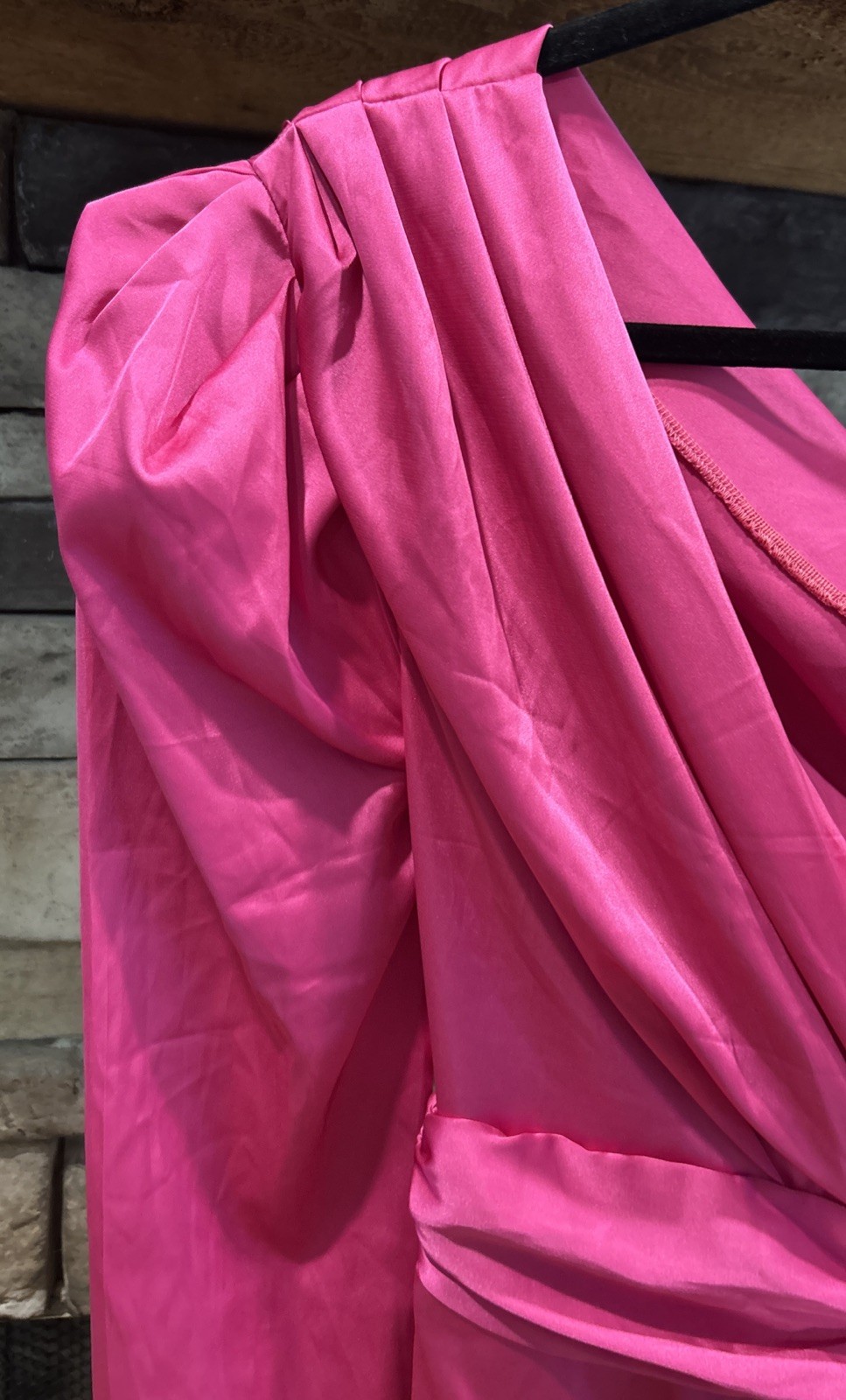 Women’s LOVE&LEMONADE Pink One Shoulder / Sleeve Dress Size S NWT *A5