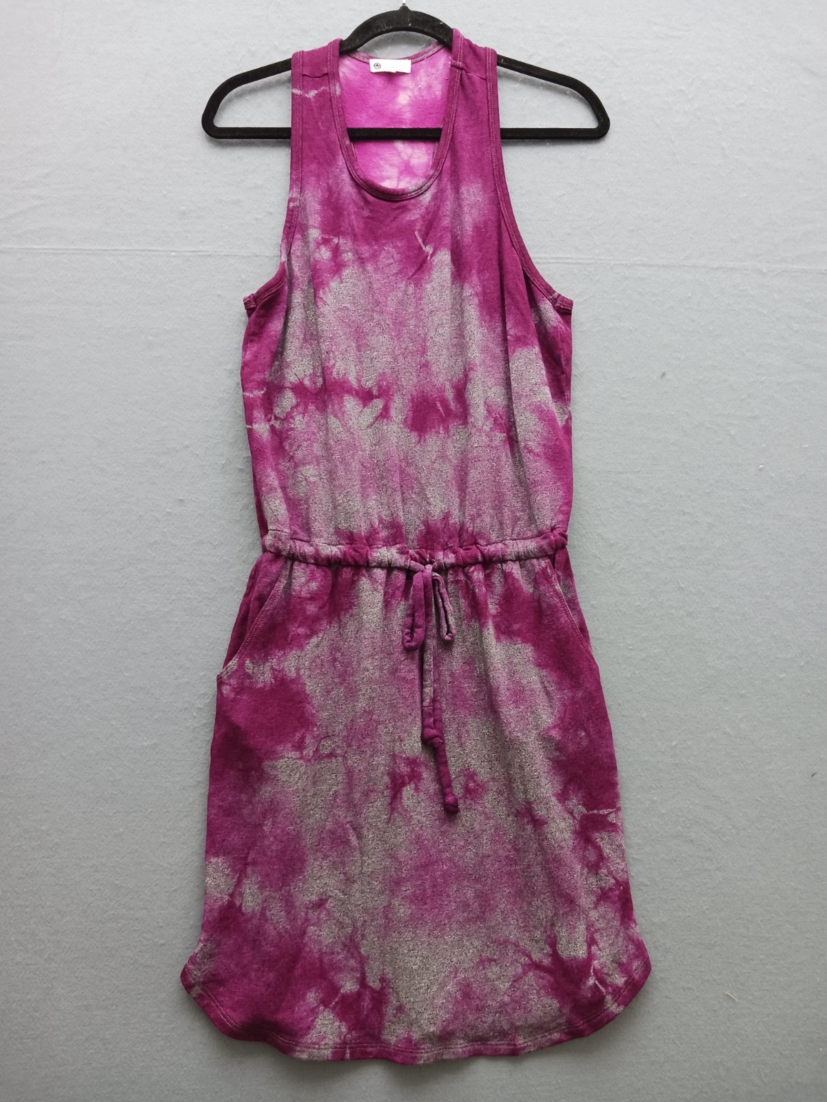 Sundry Women dress Shift Knee Length 1 Purple Tie Dye Sleeveless Casual Party