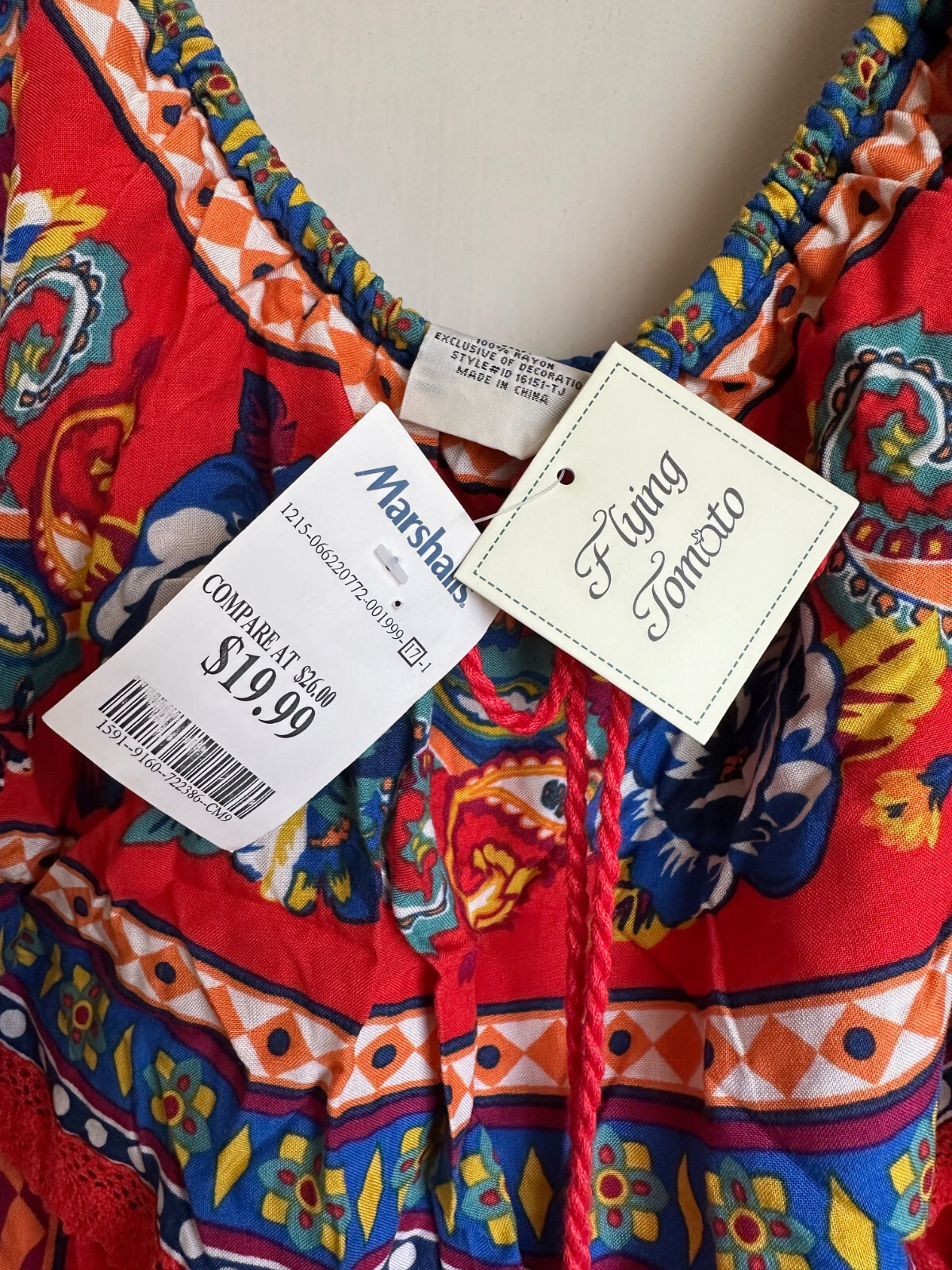 Flying Tomato Colorful Sleeveless Sundress – Size Larg – Brand New with Tags!