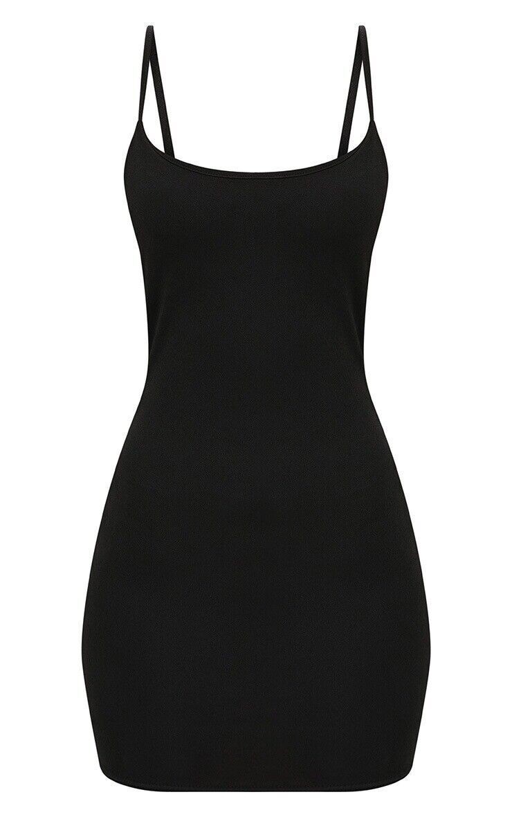 CAMI TUNIC BODYCON DRESS SLEEVELESS WOMEN TANK STRAPPY MINI SLING DRESS