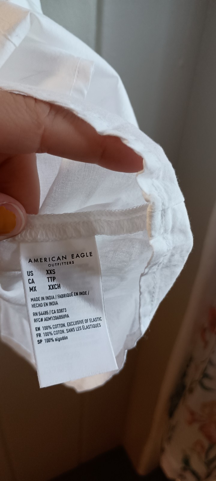 American Eagle White Cotton Pleated Mini Dress XXS NWOT