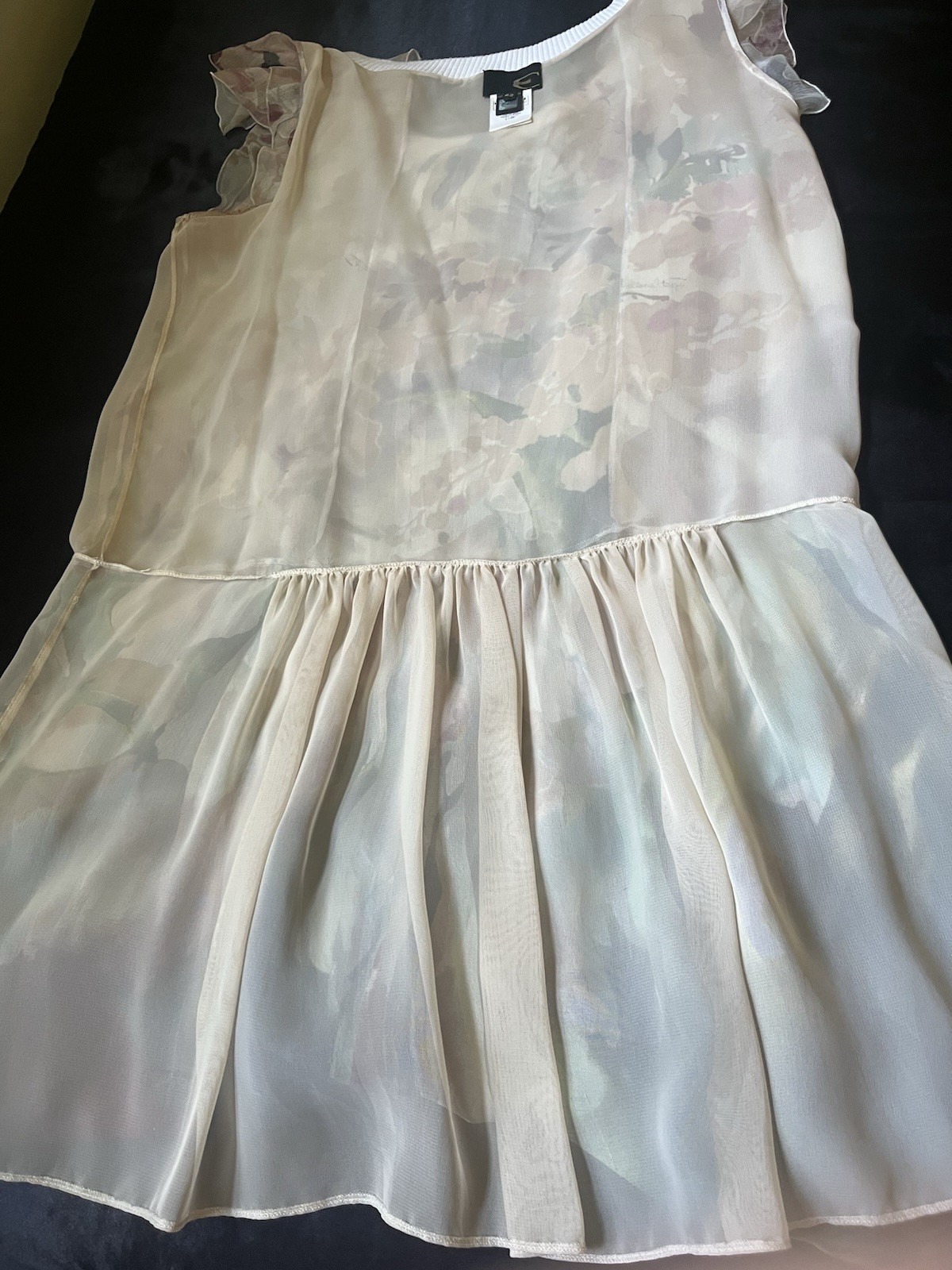 Roberto Cavalli Just Cavalli 2004 Ruffle Floral with hologram and Logo IT 42