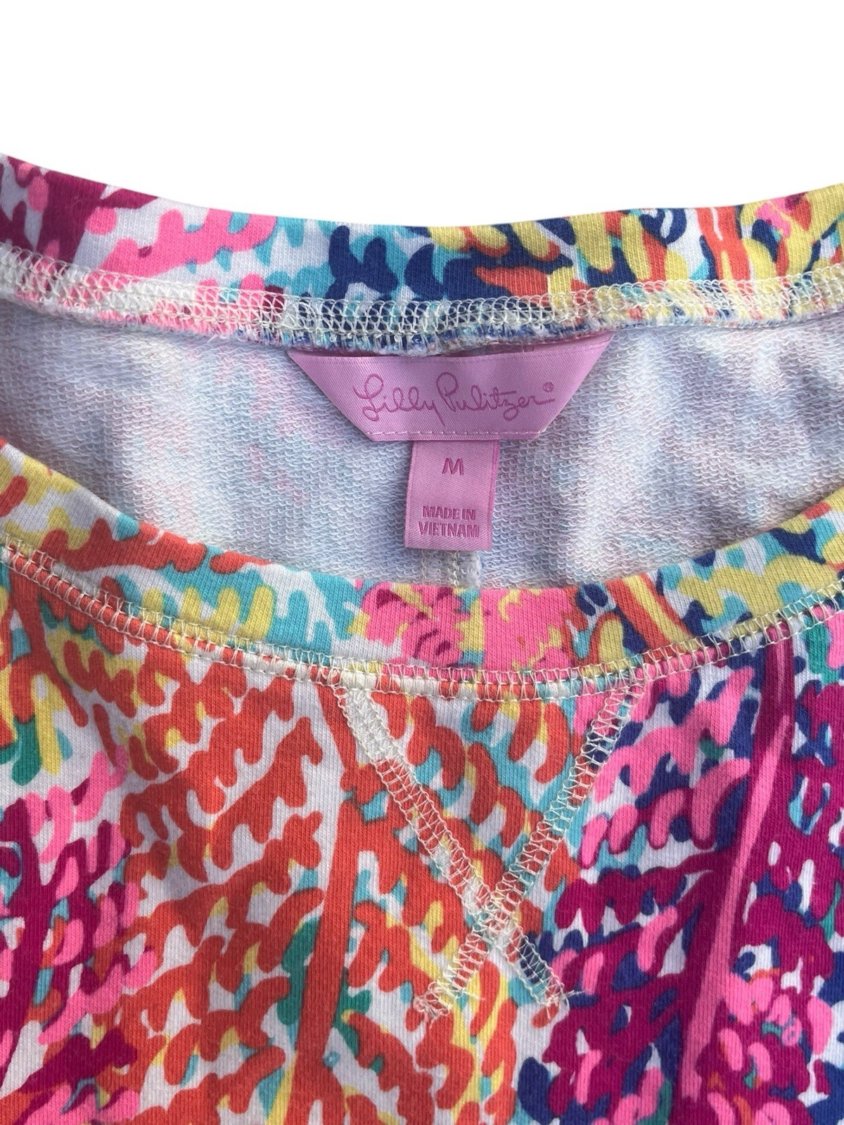 Lilly Pulitzer Electric Feel TAMMY French Terry Dress Size Medium
