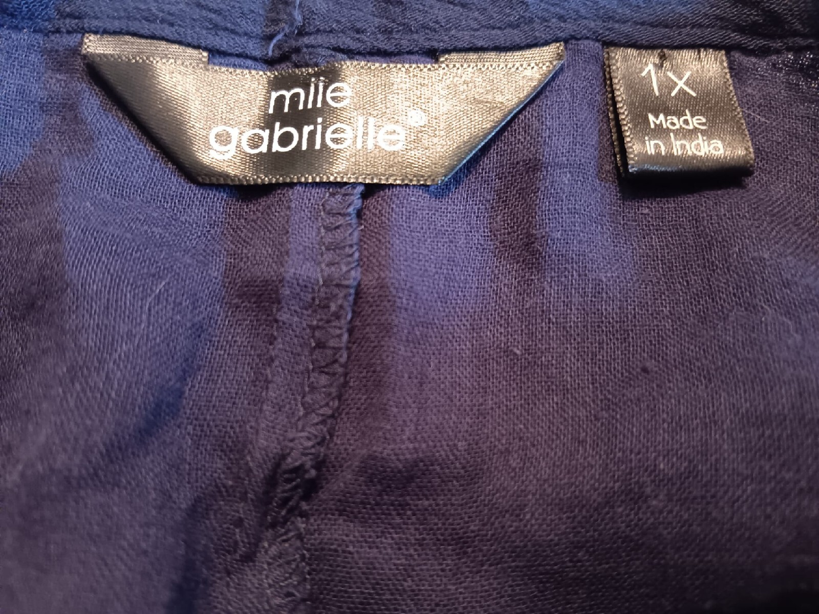 Miles Gabrielle Midi Dress Womens 1X Blue Spaghetti Strap Open Shoulders