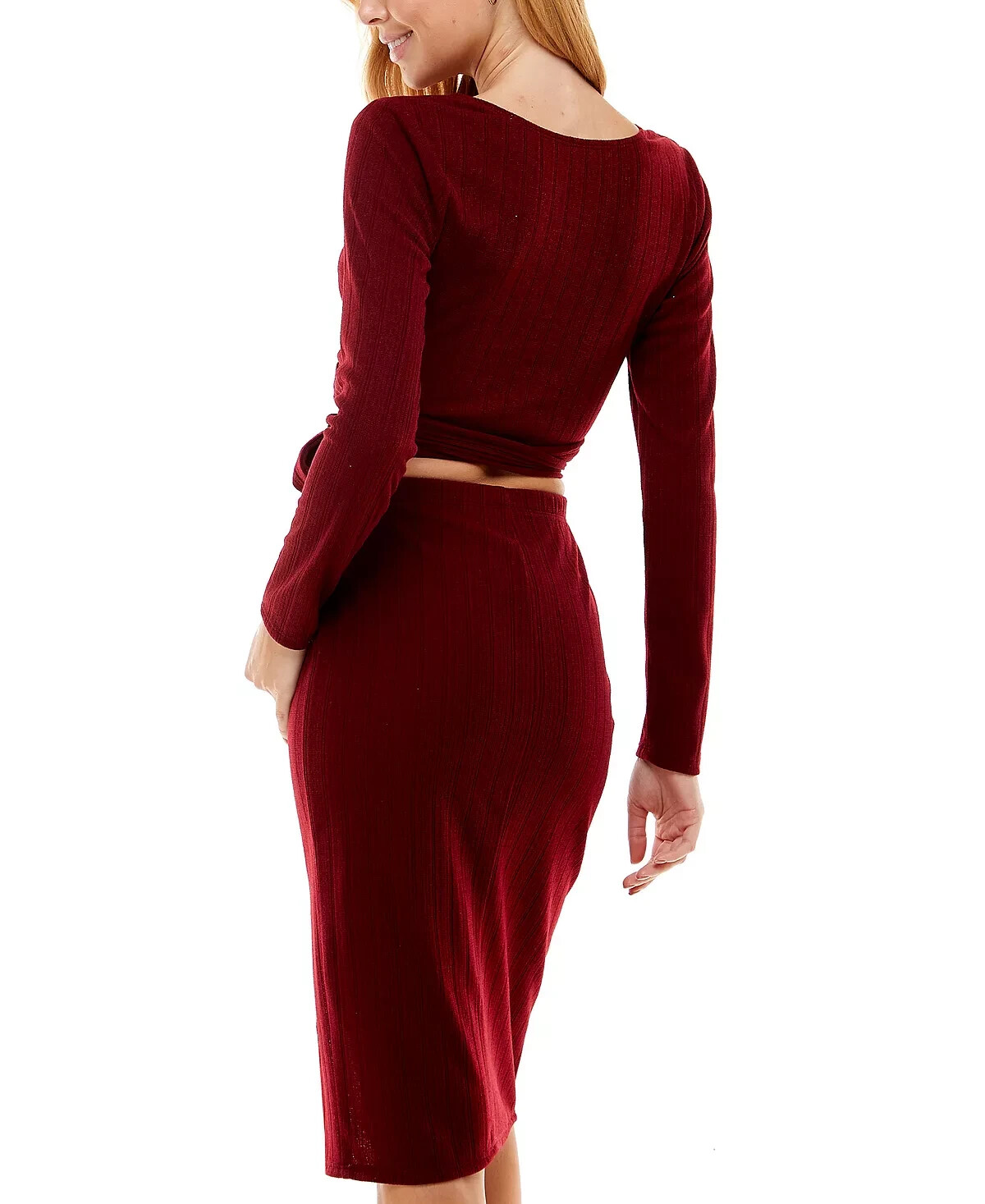 City Studios Juniors’ Ribbed 2-Pc. Bodycon Dress MSRP $59 Size XL # 3B 1623 NEW