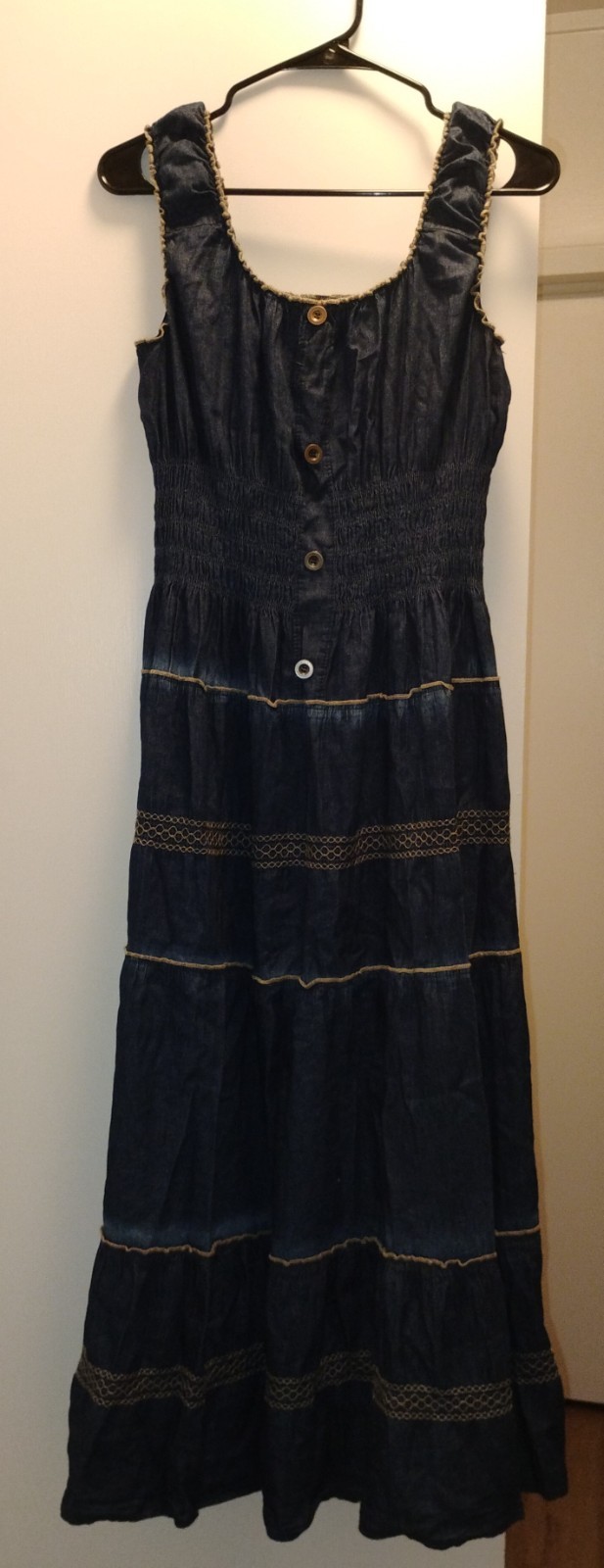 Women’s Peasent Calf Length Dress Blue Size XL Good Condition Free Shipping