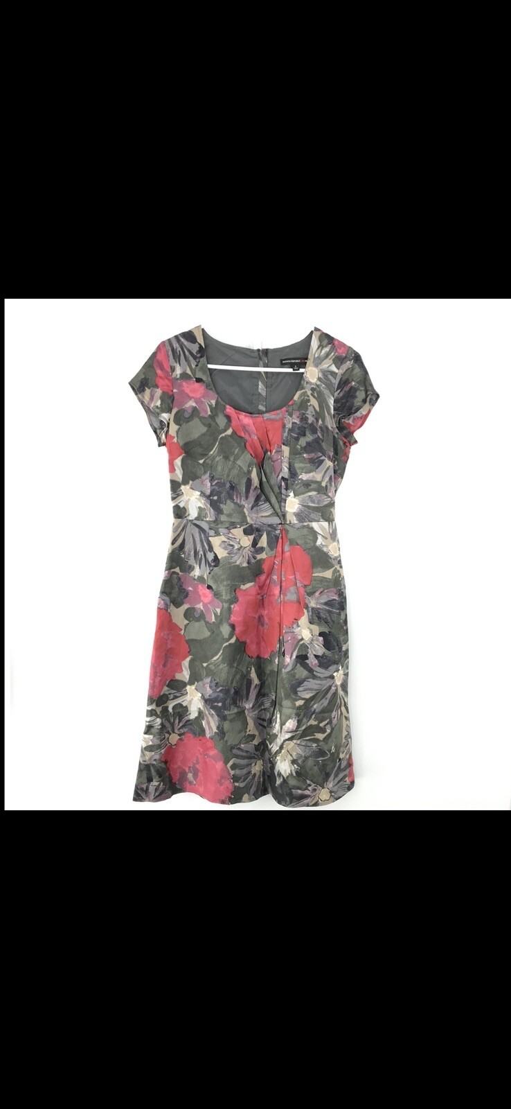Banana Republic Women’s Multi Color Floral Mad Men Dress with pockets Size 2