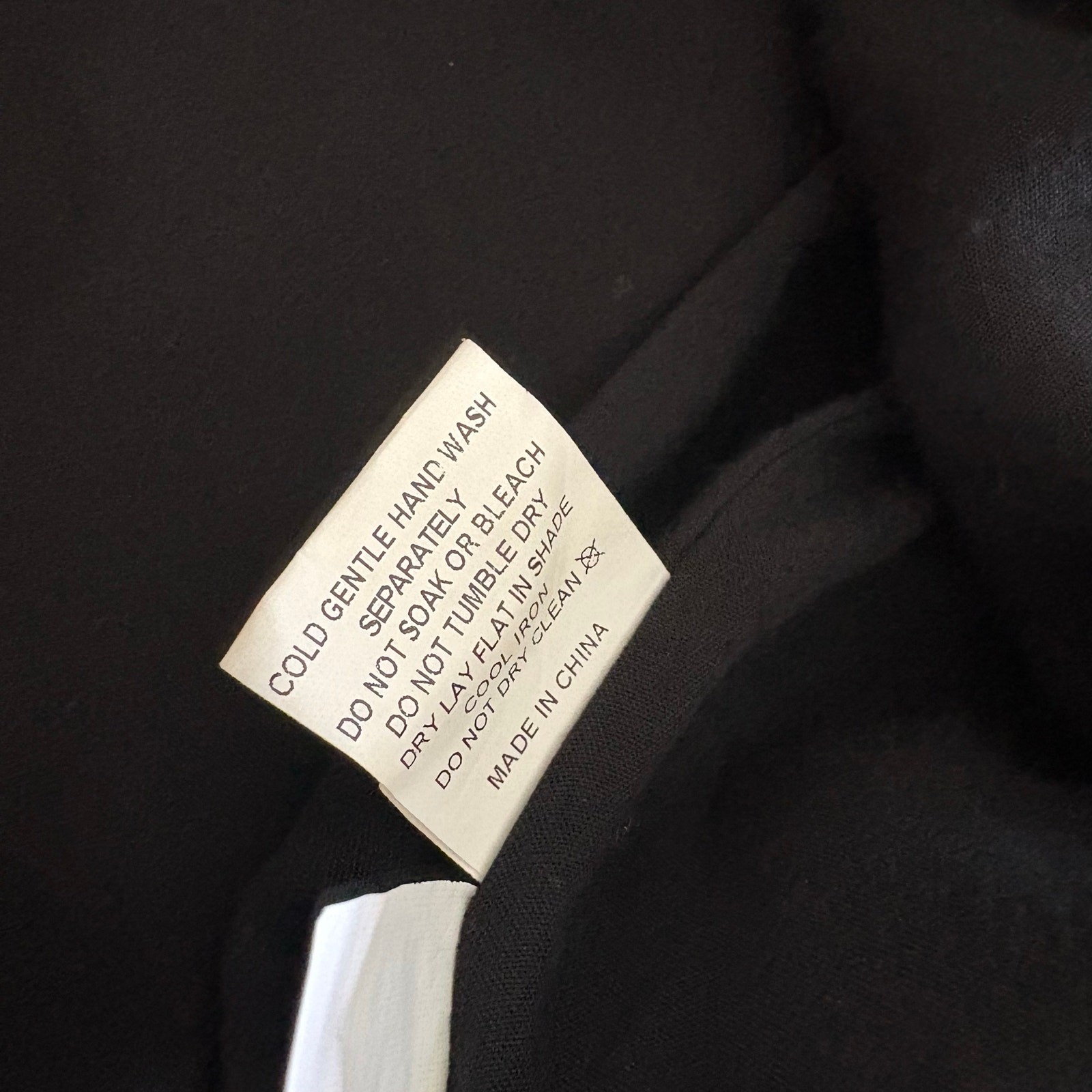 Dissh Black Puff Sleeve Smocked Linen Maxi Dress US 8 Wedding Minimalist