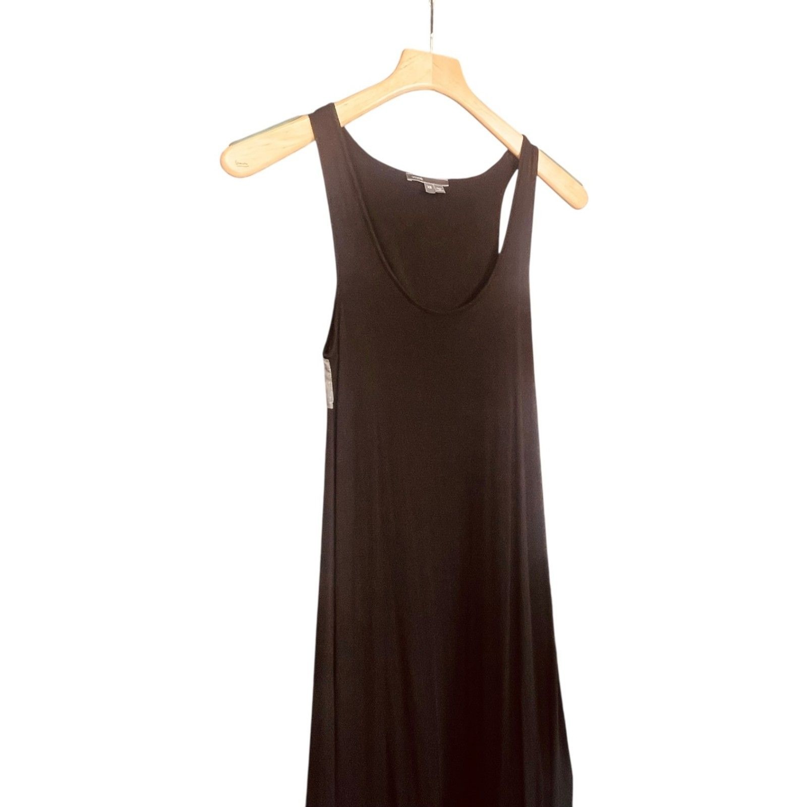 Vince Sleeveless Modal Chambray Back Maxi Tank Dress Size XS EUC