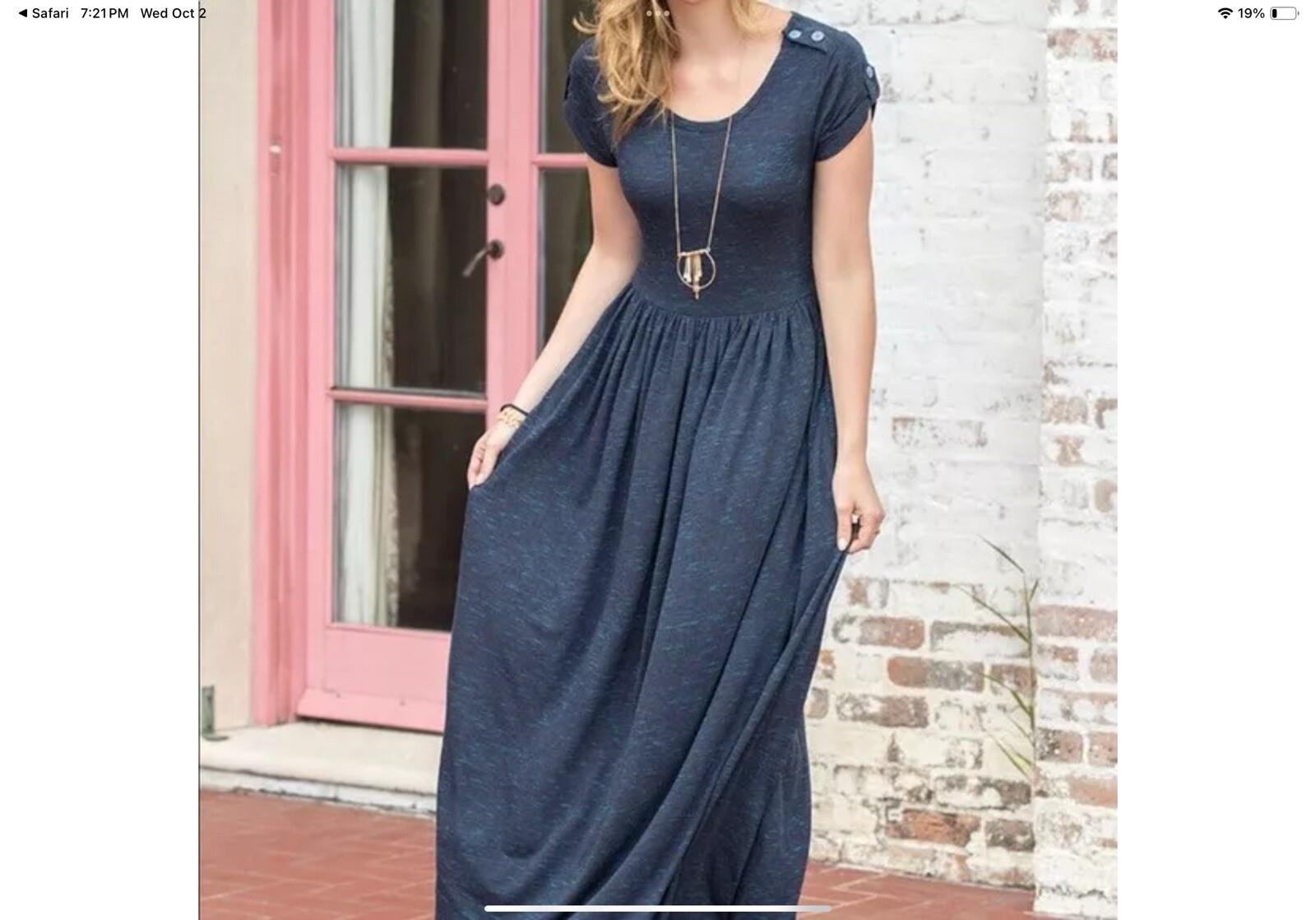 Womens MATILDA JANE Make Believe Curtain Call Maxi size S NWT Blue