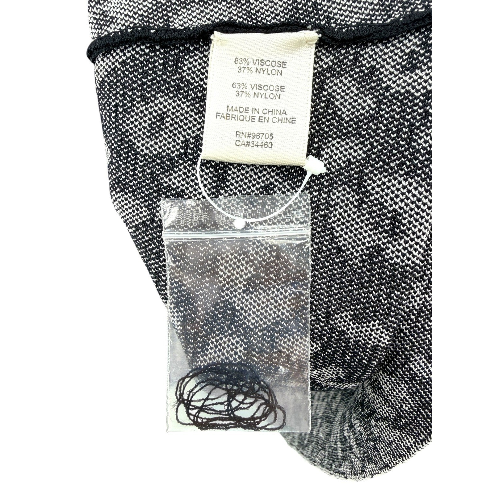 Rebecca Taylor Black White Leopard Print Knit Fit Flare Dress L Mod Work Preppy