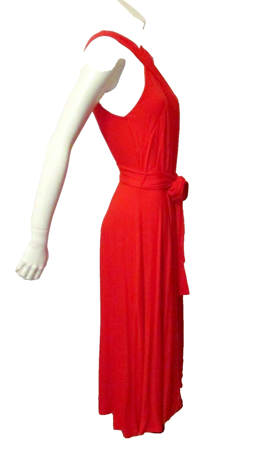 Ann Taylor Stretch Jersey Cross Neck Casual Party Fit & Flare Belted Dress 6P