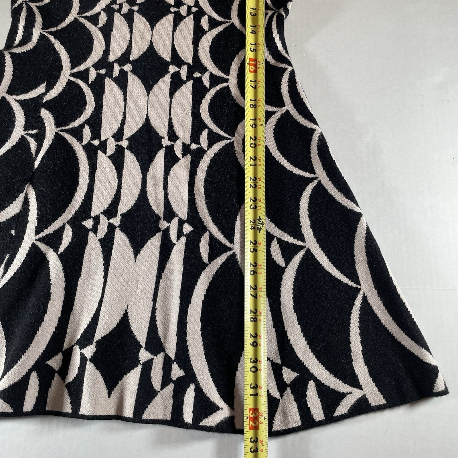 Anthropologie Jacquard Art Deco Mini Dress Small Twee Retro Mod