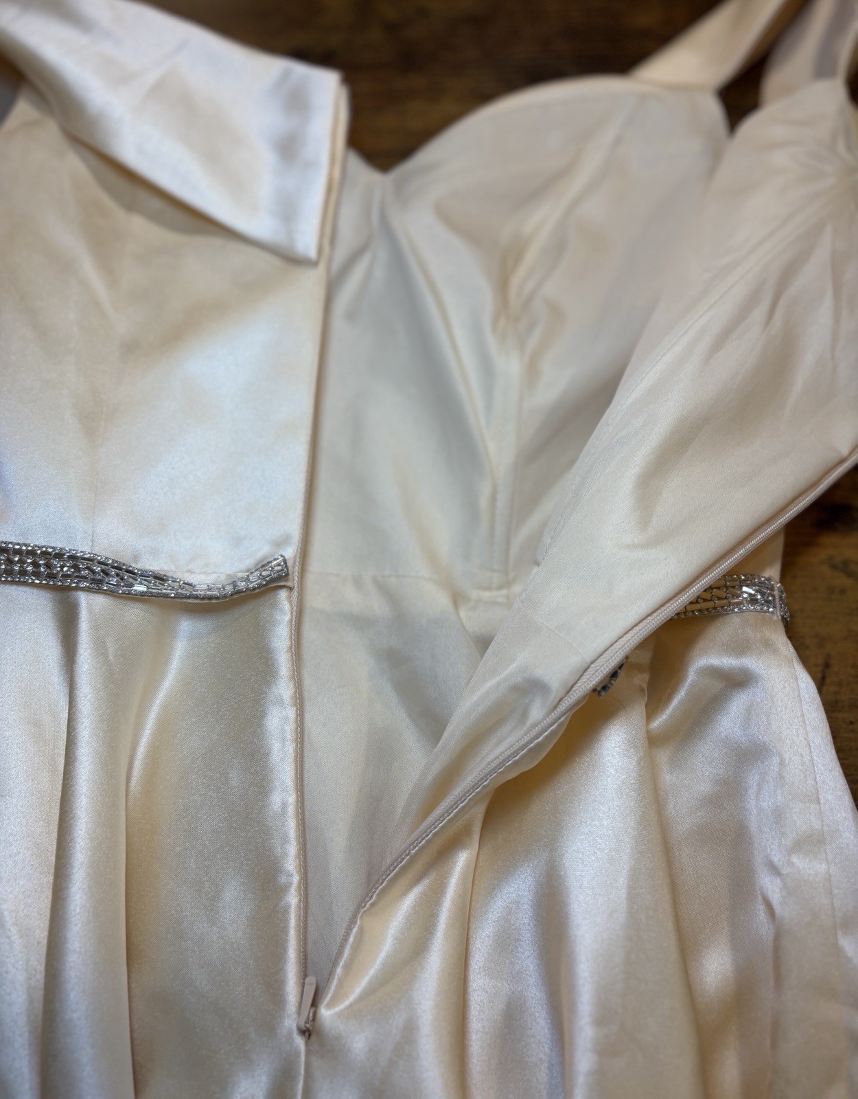 Cinderella Divine Ivory W/Sequined Waist Women’s Sz XS COCKTAIL PARTY Dress
