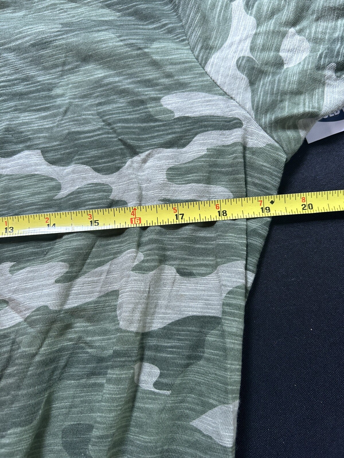 NWT Old Navy Womens Large Camo Print Waist Defined Knit Cotton Dress Camouflage