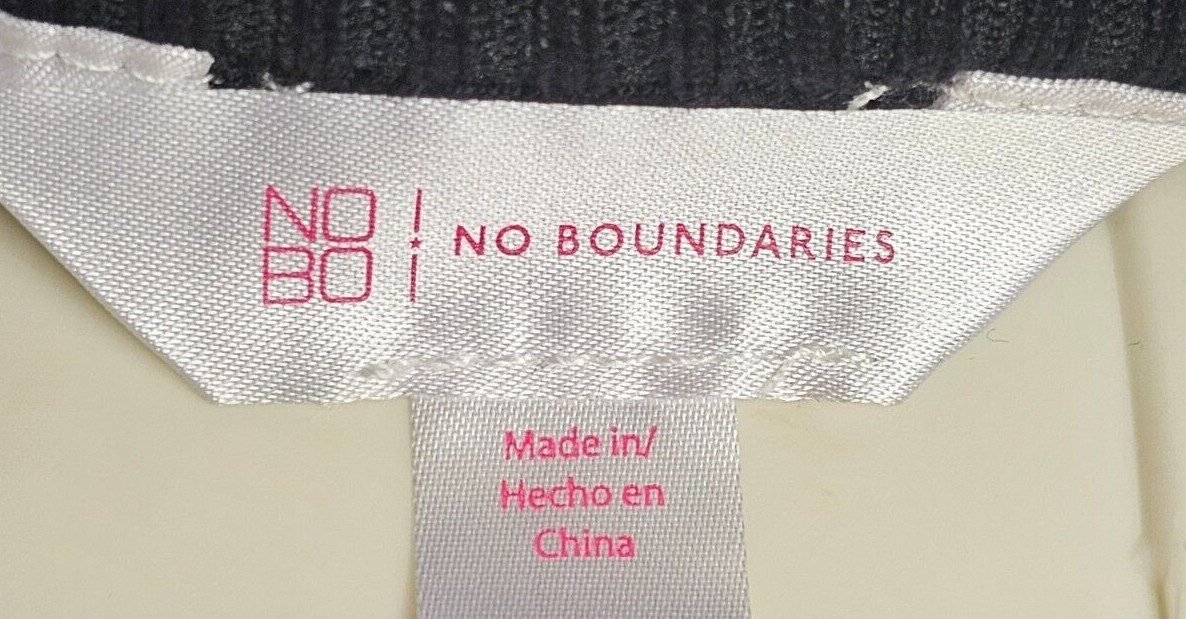 No Boundaries Half Sleeve Black/Grey & White Stripe Dress NWT Various Sizes