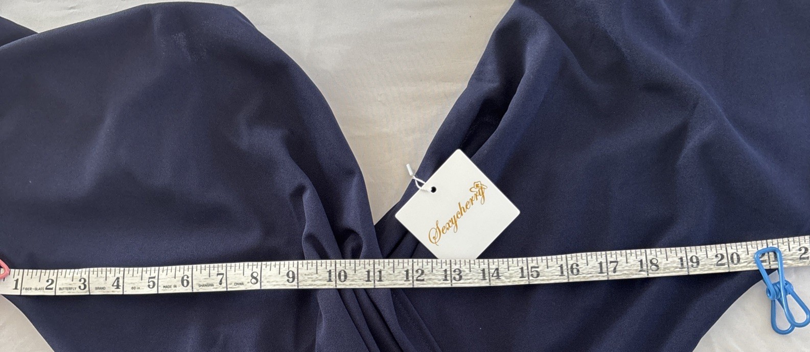 Sexycherry, Navy Blue, Formal Dress Mermaid Solid Evening Gown, Sz M/L Glamorous
