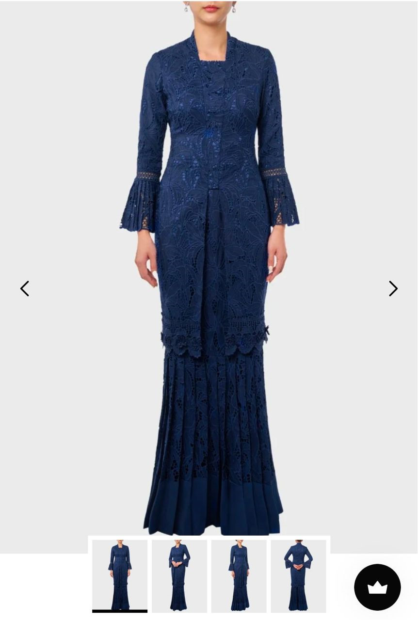 TUTI IN NAVY BLUE DRESS (KURUNG) M SIZE FOR WOMEN