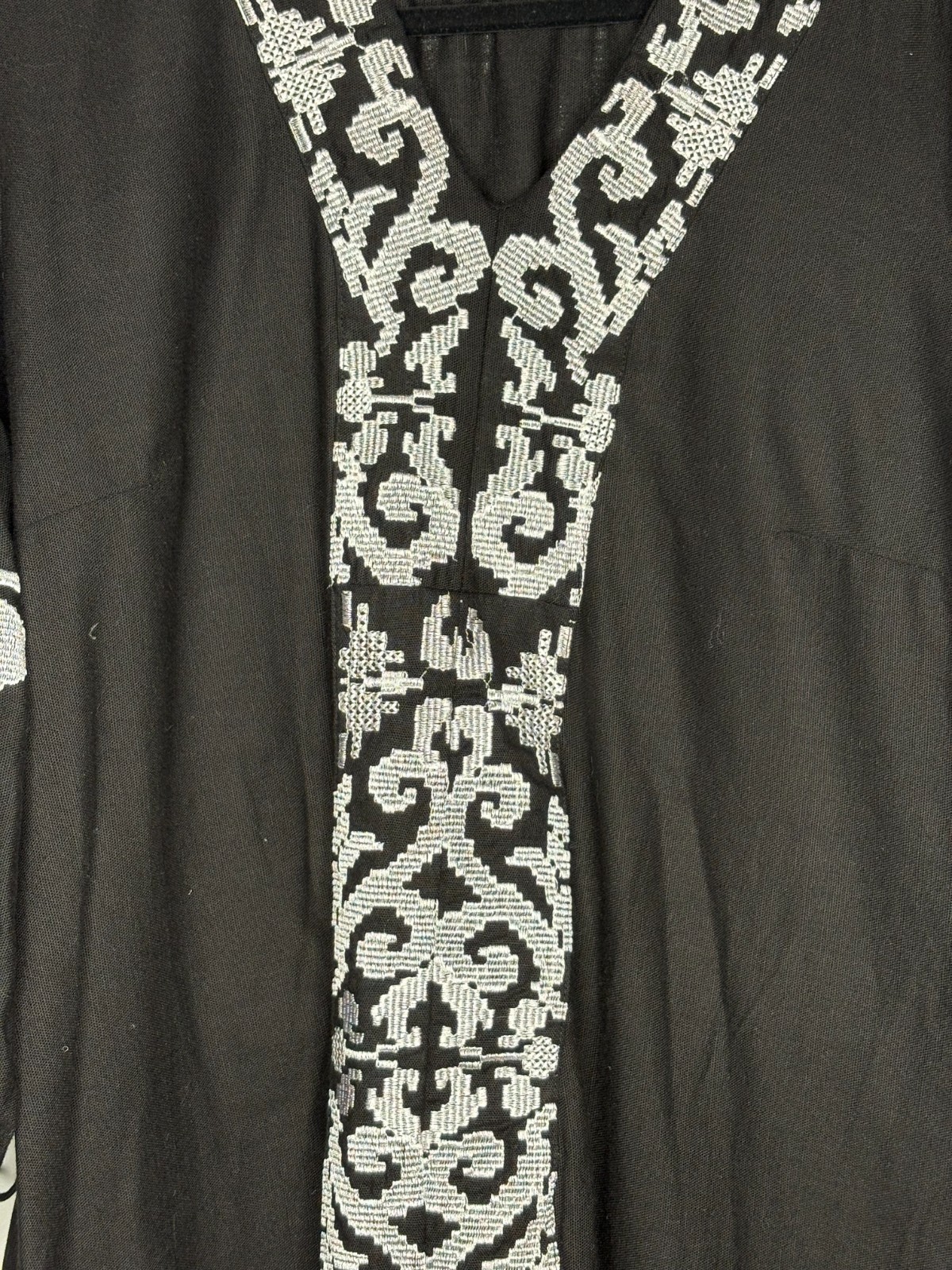 Couples Match Vyshyvanka Set – Black Embroidered Dress and Men’s Shirt, Ukrainia