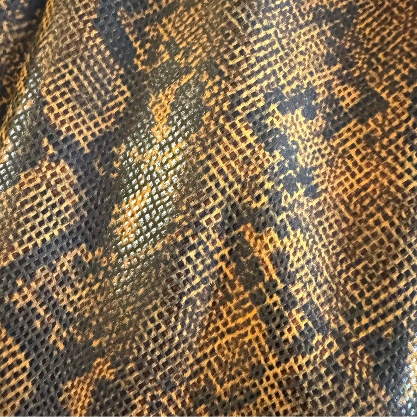 H:ours Faux Snakeskin Print Strapless Mini Dress Size Small