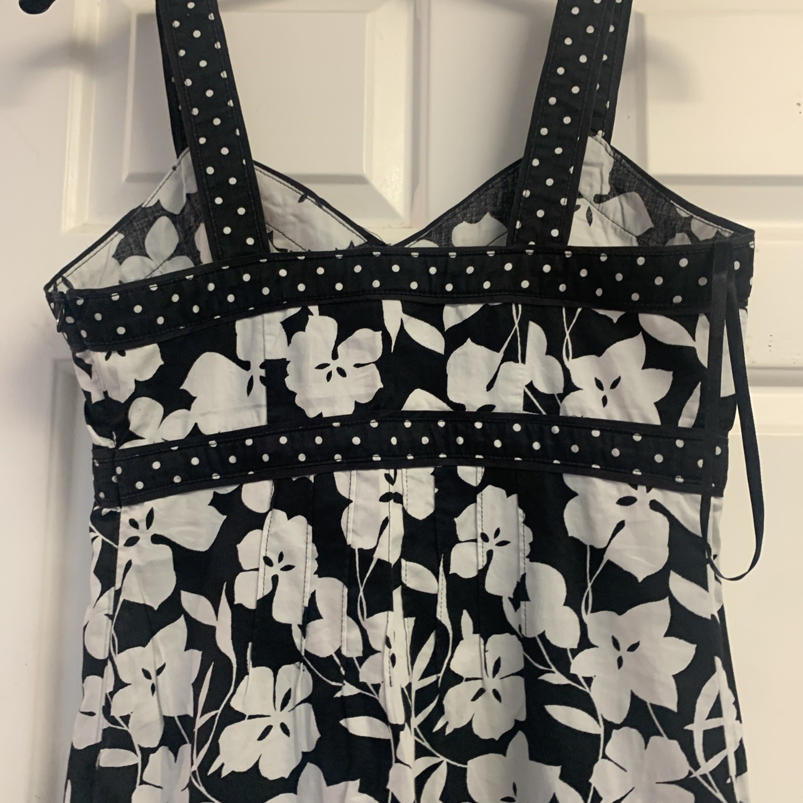 Next Black And White Summer Dress Size 8