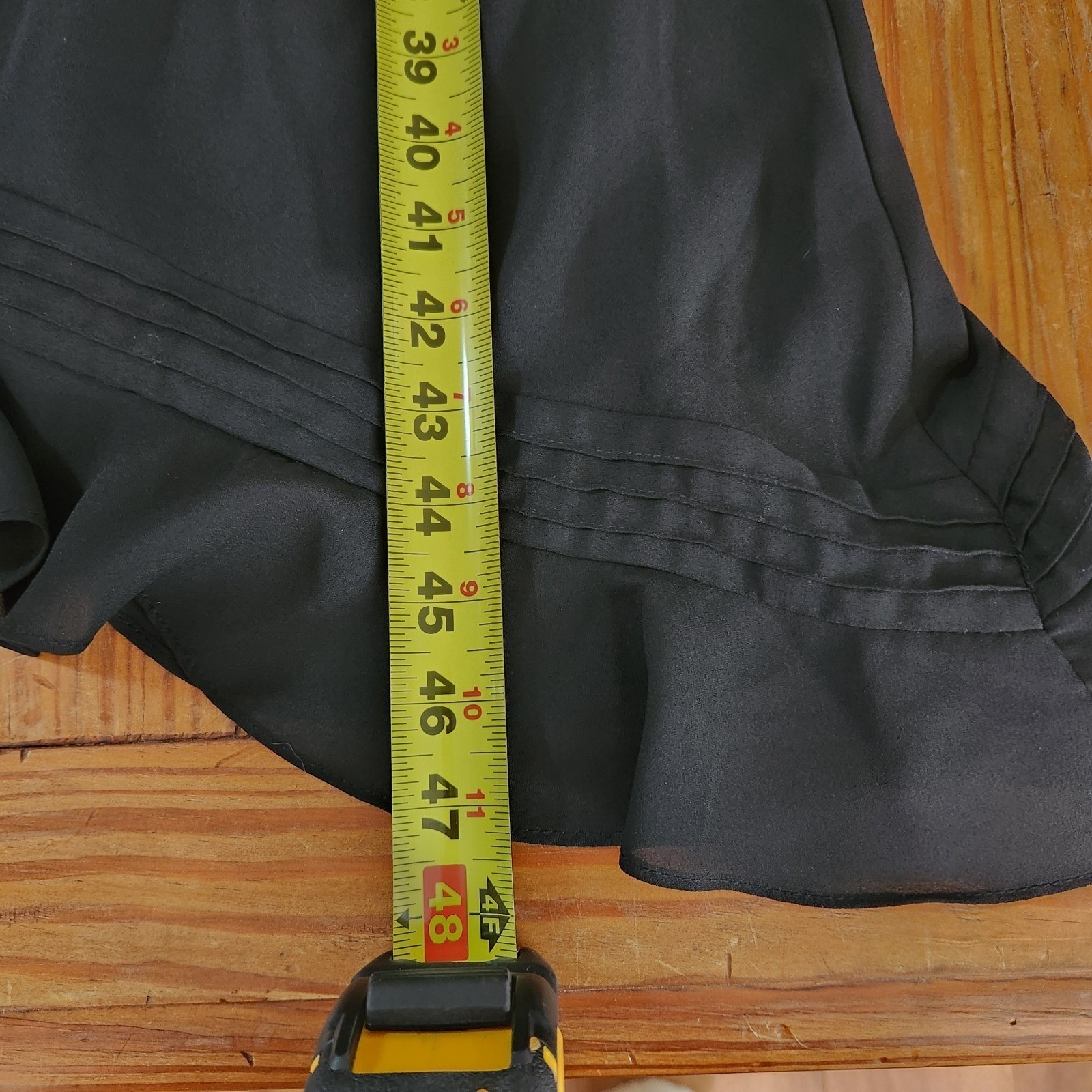 Black Asymmetrical Slip Dress Chiffon Strappy Y2K 90s Ruffle HOCO Large Vtg