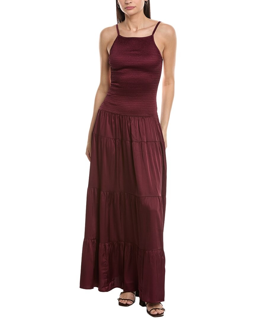 Weworewhat Smocked Maxi Dress Women’s Purple S