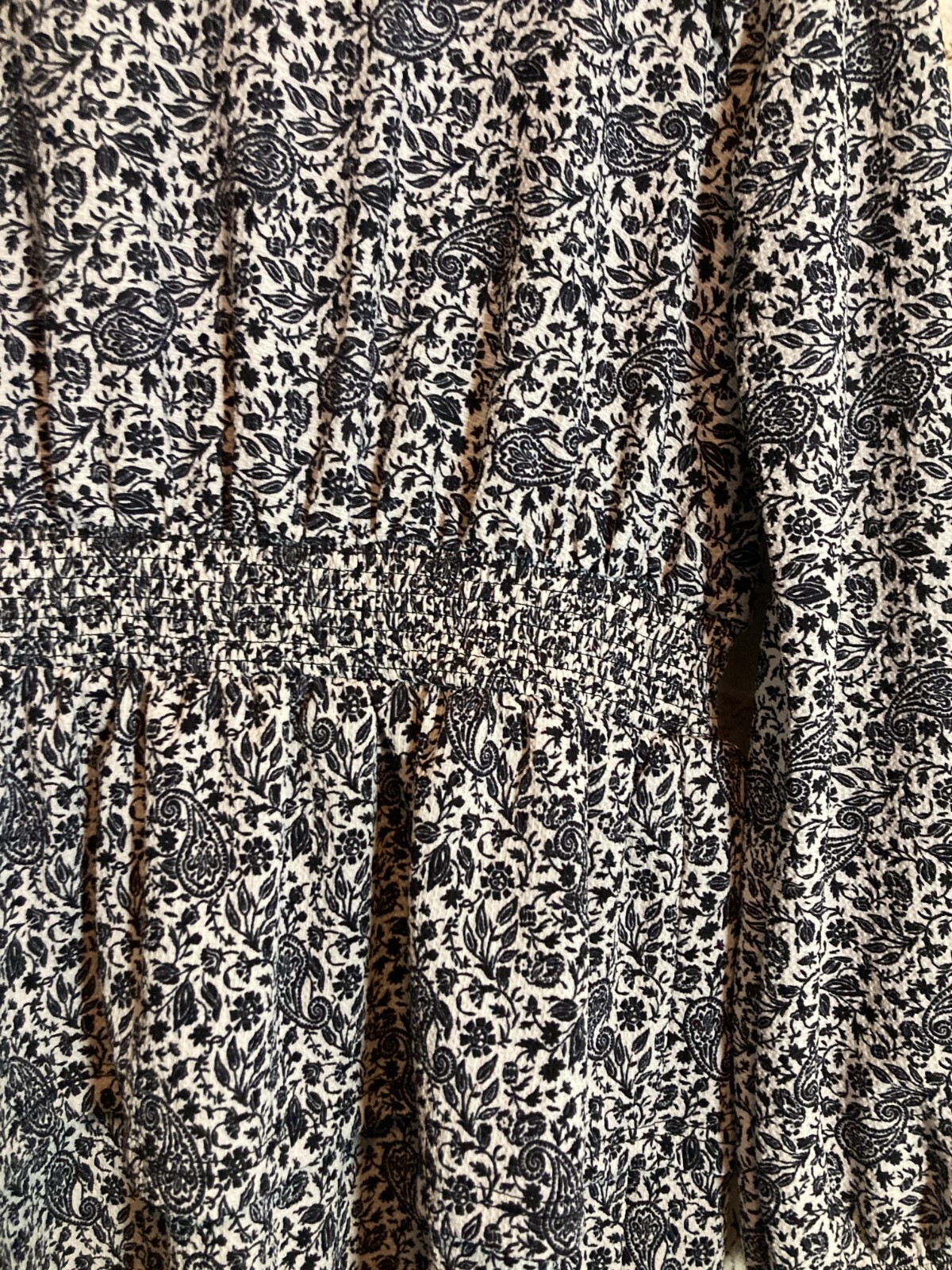 Miss Selfridge Dress Womens 12 Navy Blue Micro Florals Ruffle Cottage Tiered