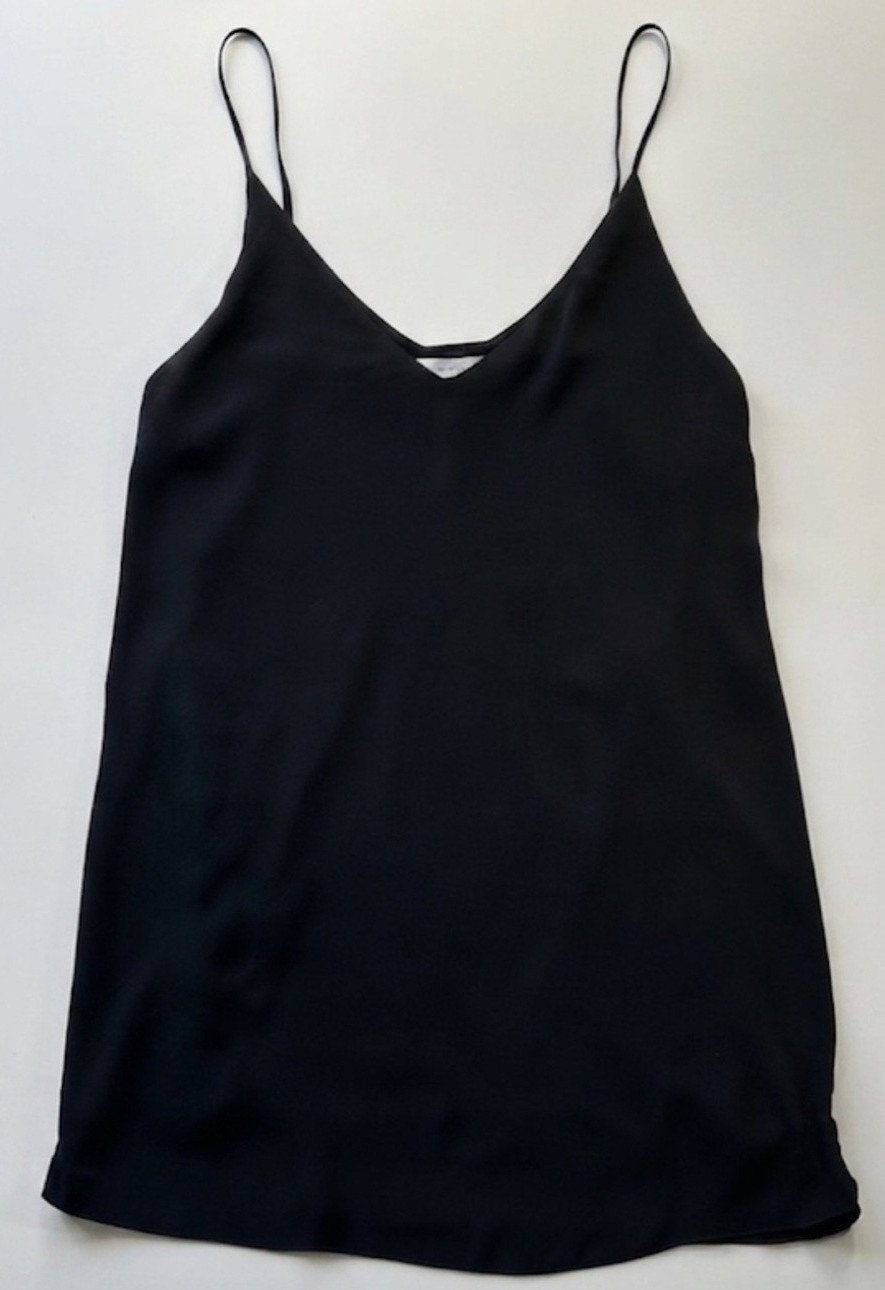 Wilfred Free Aritzia Vivienne Dress Womens M Black Mini Slip Rayon Minimalist
