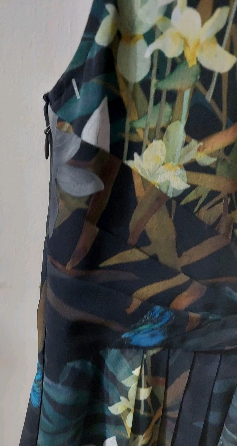 Ted Baker London Multicolor Floral Sleeveless Cocktail Party Dress Size 1