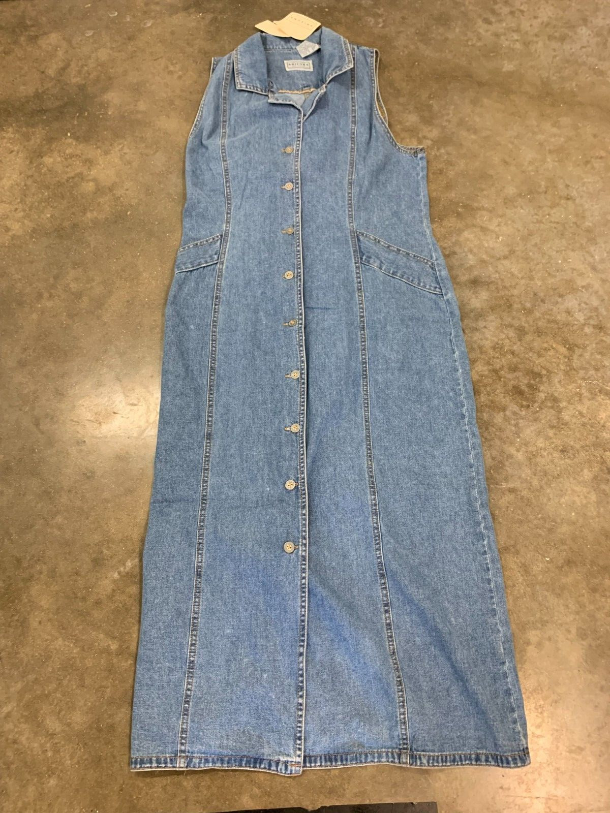 vintage Arizona Jean Co Denim Dress Button-Front Size 13