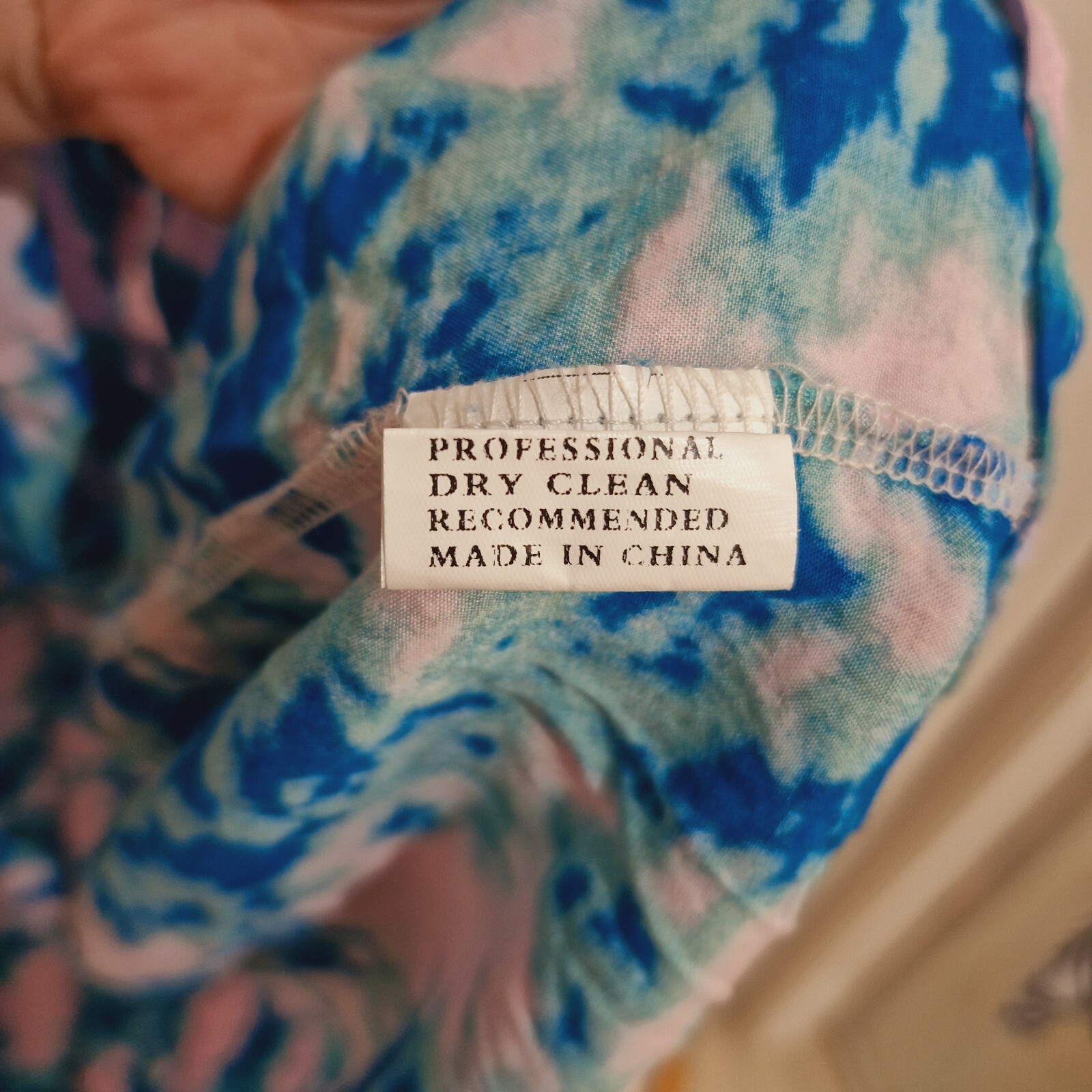 SHE STREET Colourful Print Boho Dress Pink Green Blue Tie Dye Size L One Size