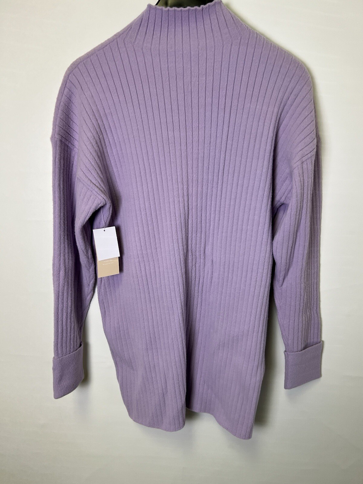 JustFab Mock Neck Sweater Mini Dress Dahlia Purple NWT sz M