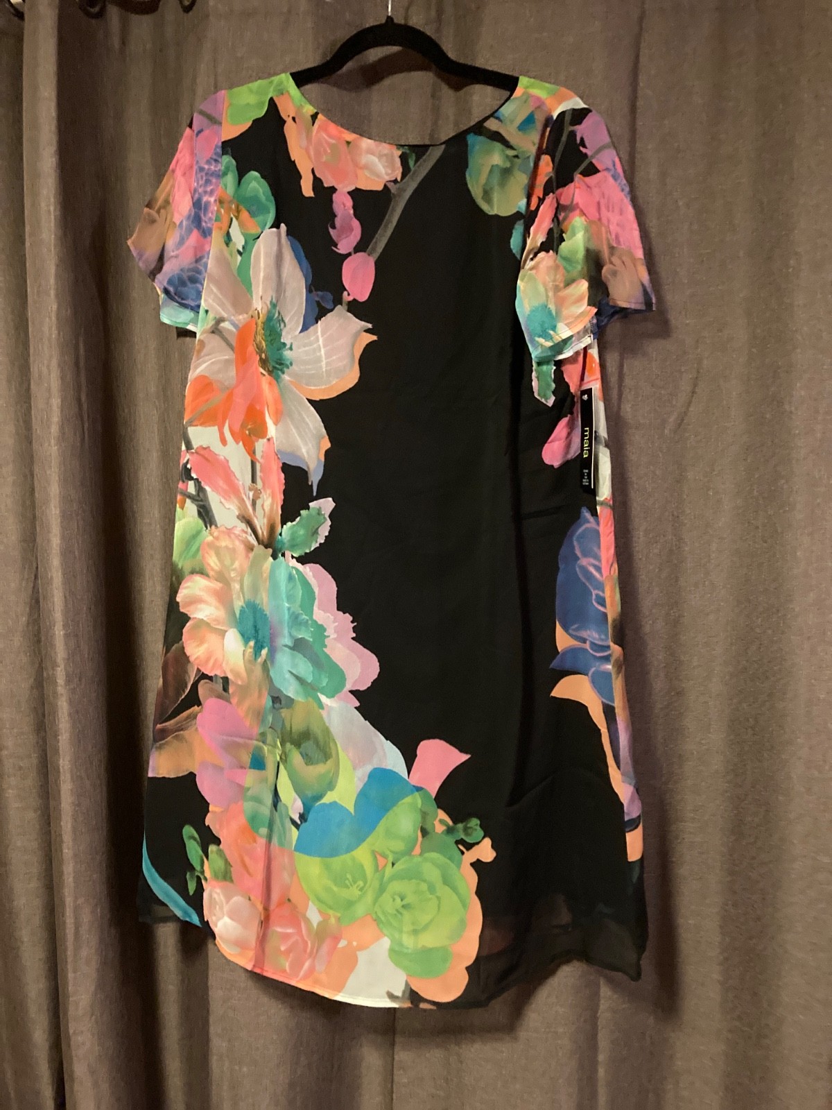 MAIA STYLE#G32662 MULTI COLOR DRESS SIZE 14W NEW WITH TAGS