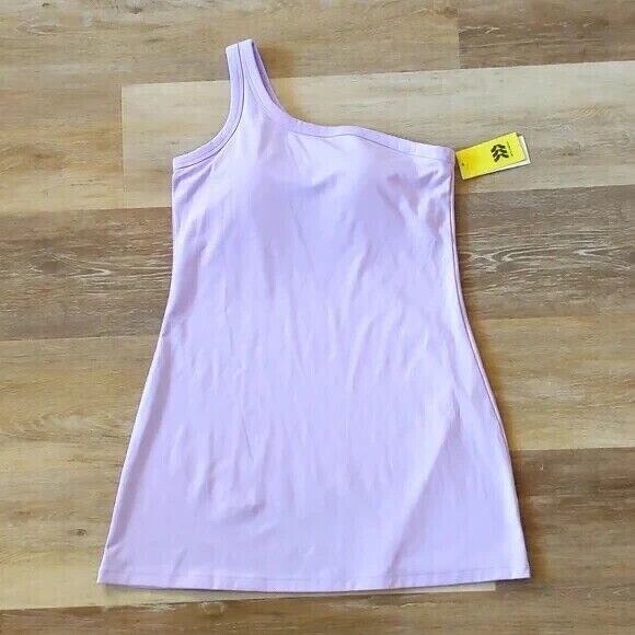 All in Motion Athletic Dress Shelf Bra Asymmetrical One Shoulder L