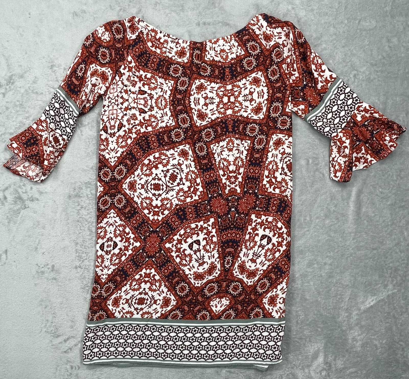 Boho Small 3/4 Sleeves Dress.