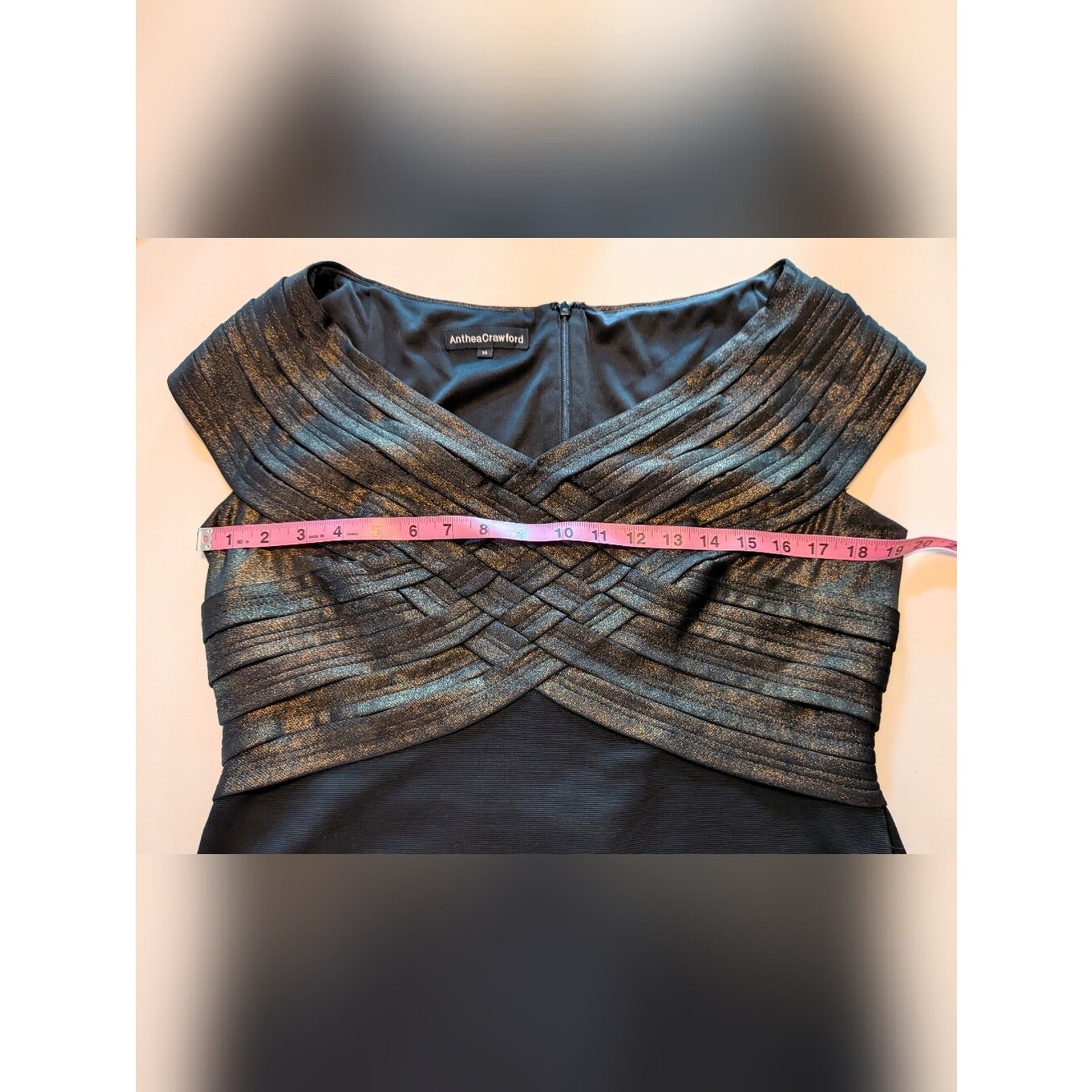 Black And Metallic Gold Dress
