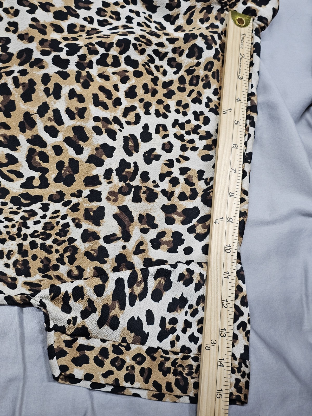 Ellison Button Up Leopard Print Oversized Dress Size Small