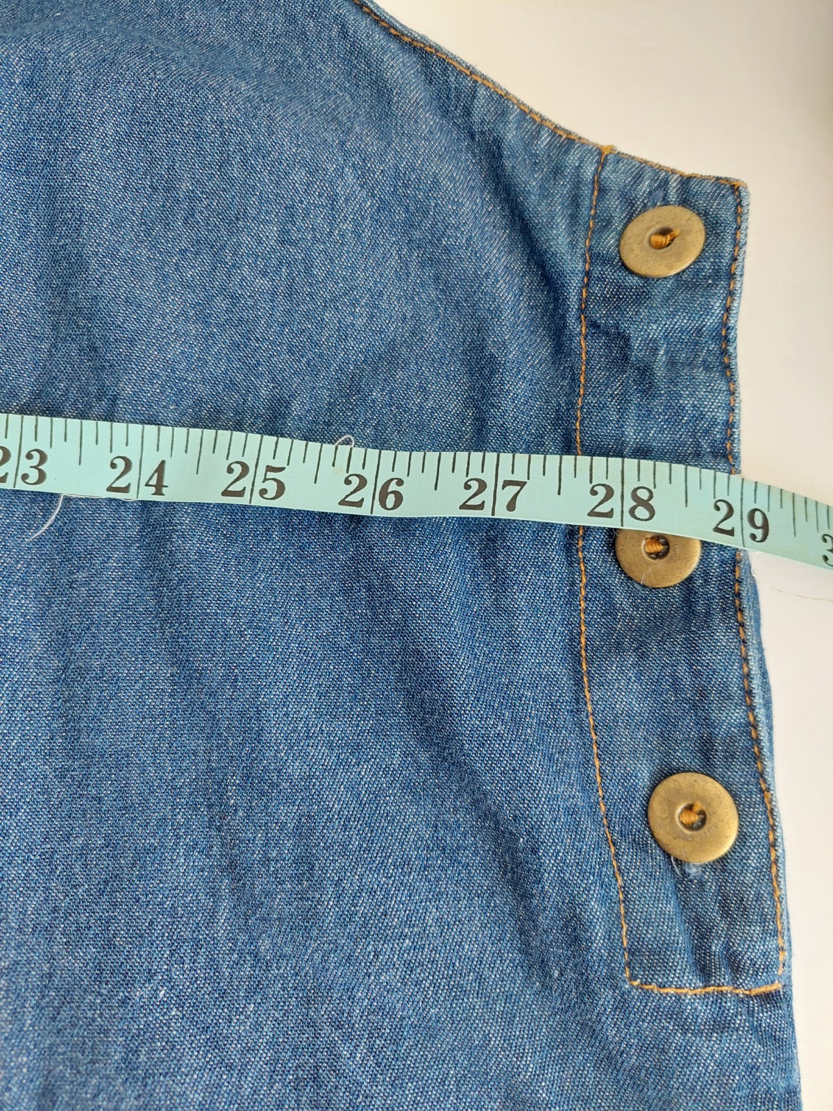 VTG White Stag Overall Dress Shift Jumper Denim Cotton Women’s Plus Sz 26