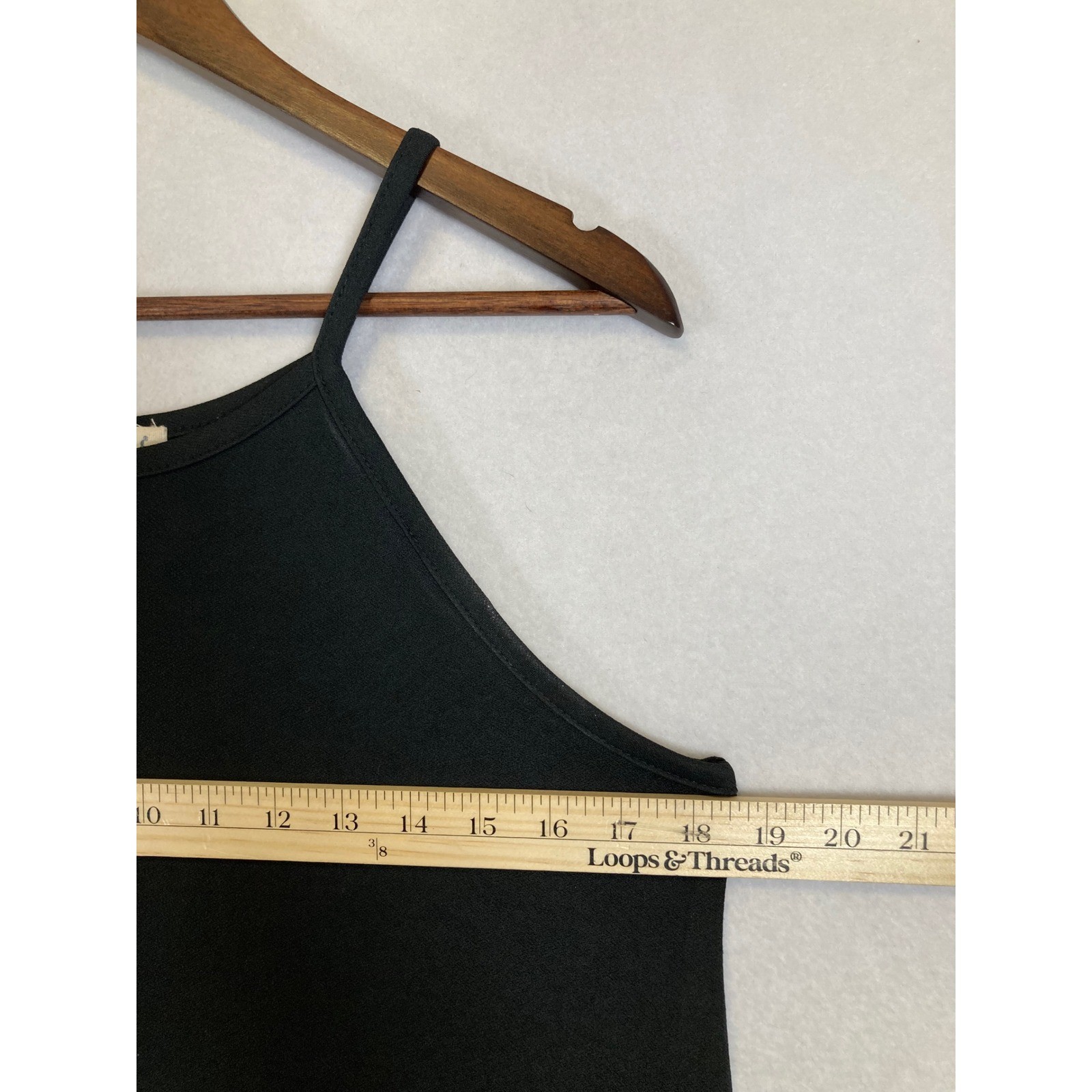 Minimalist WallFlower Women Large Black High Neck A-Line Stretch Mini Dress