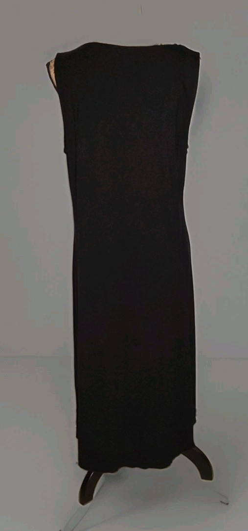 Chico’s – Versatile Black Sleeveless Knit Hi-Low Dress – Women’s Size Large