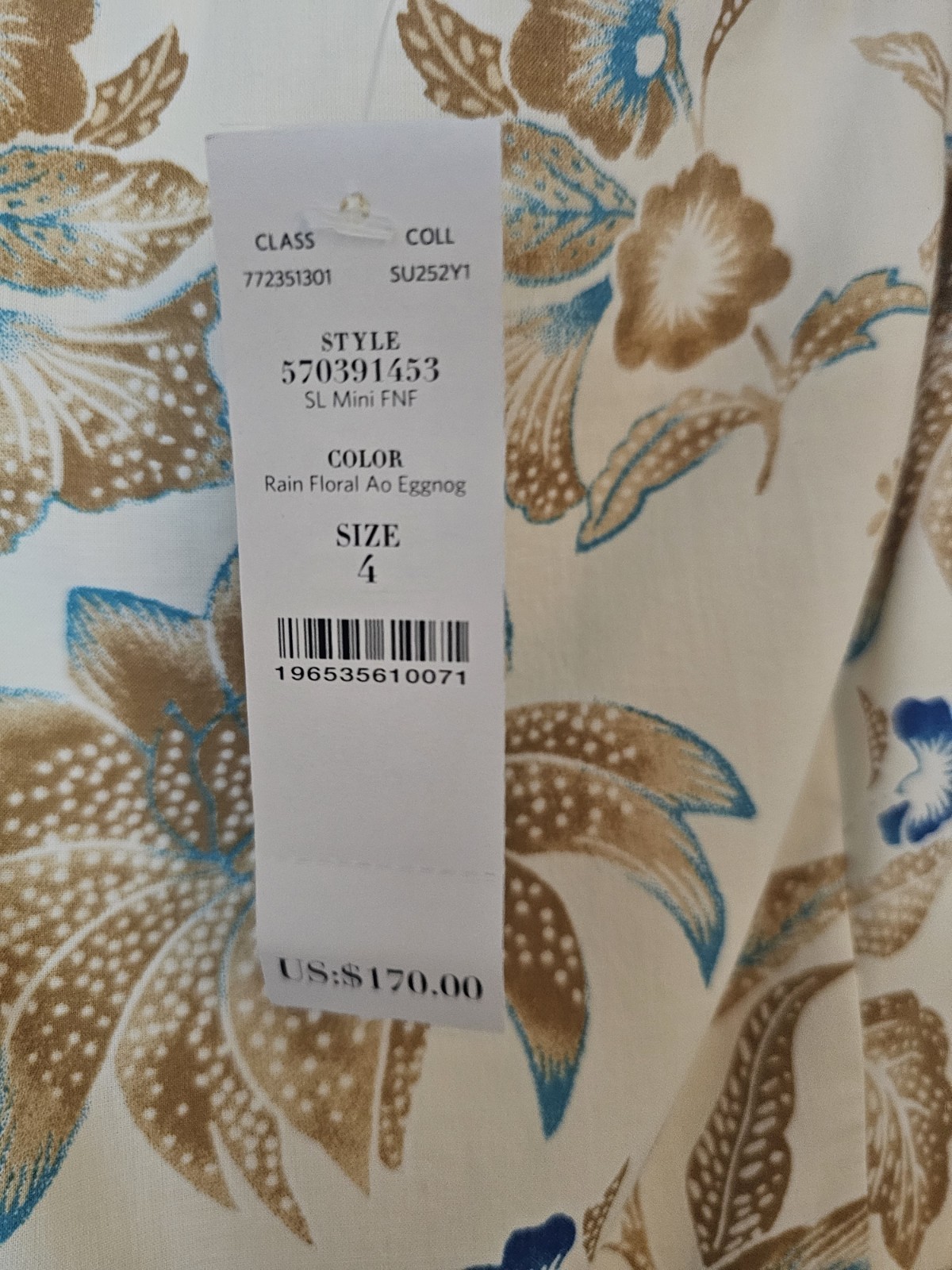 White House Black Market Petite Fit Sundress featuring a floral print