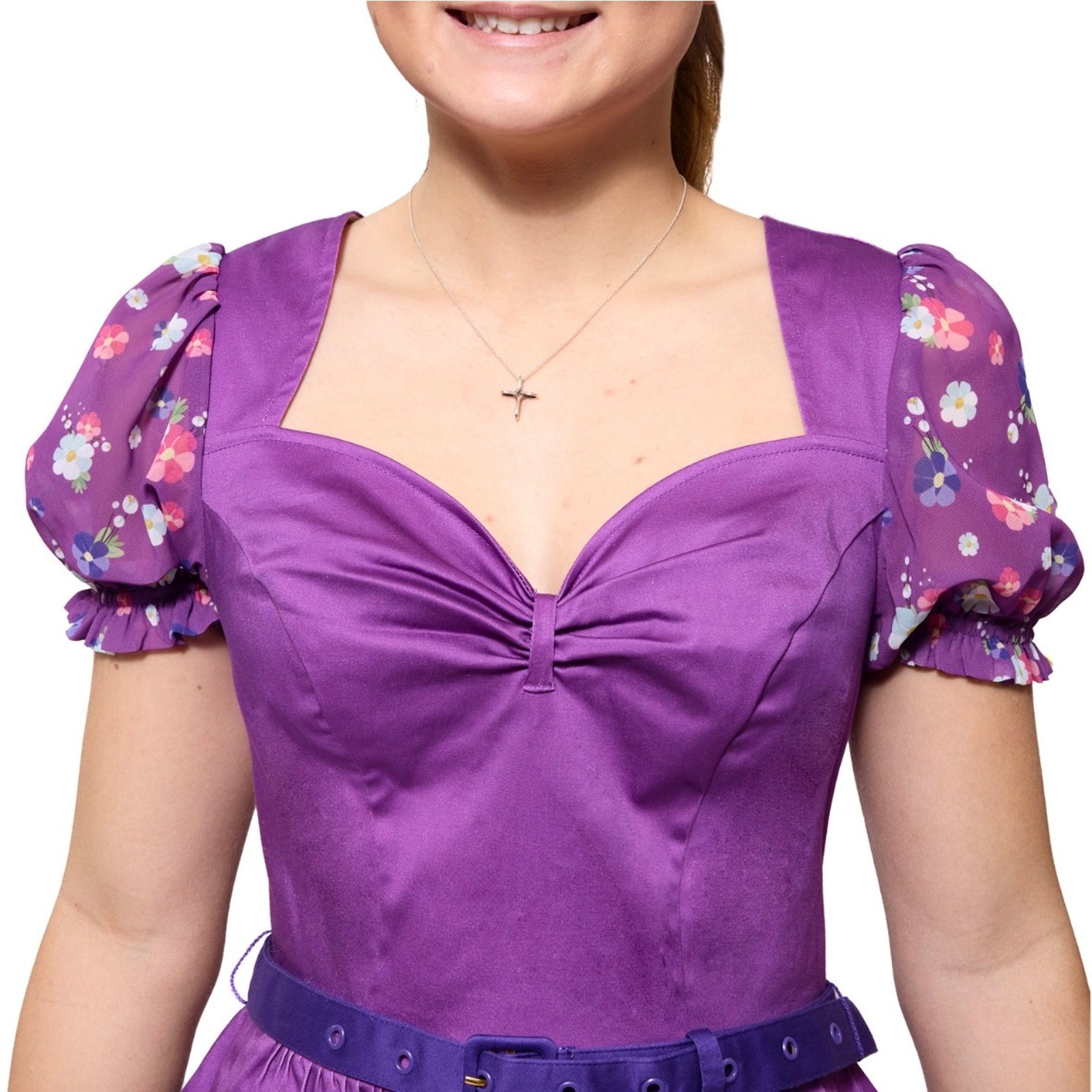Loungefly Stich Peasant Style Disney Rapunzel Floral Allison Dress Size 4X